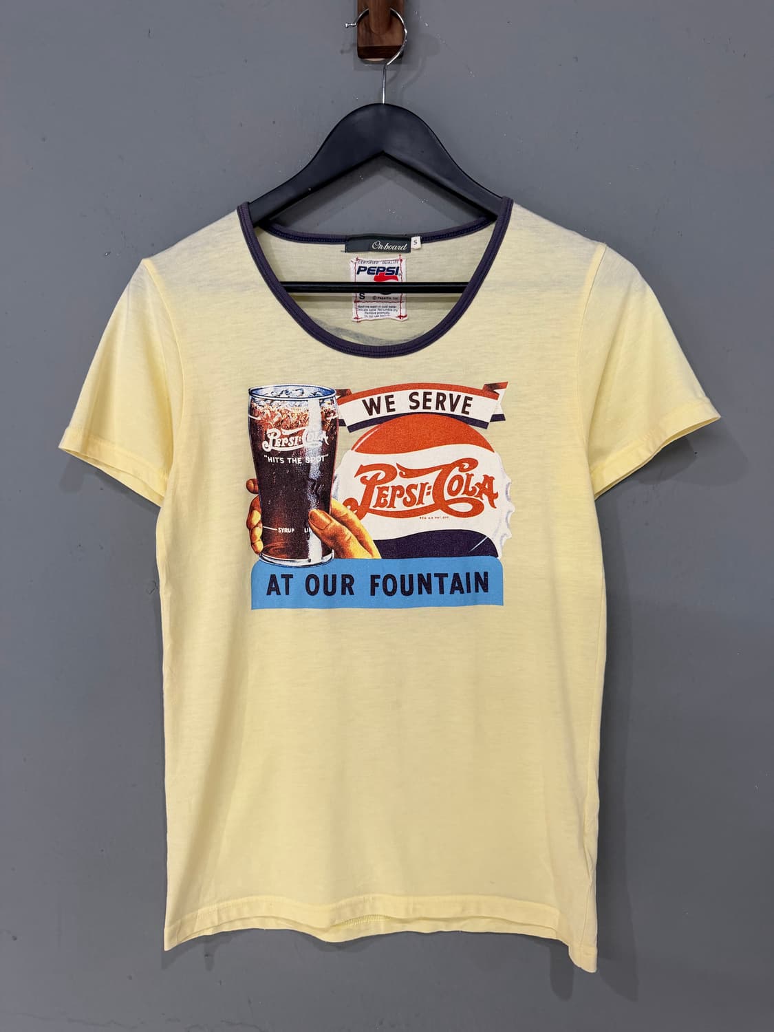 Pepsi printing detail yellow t-shirt 상품이미지5