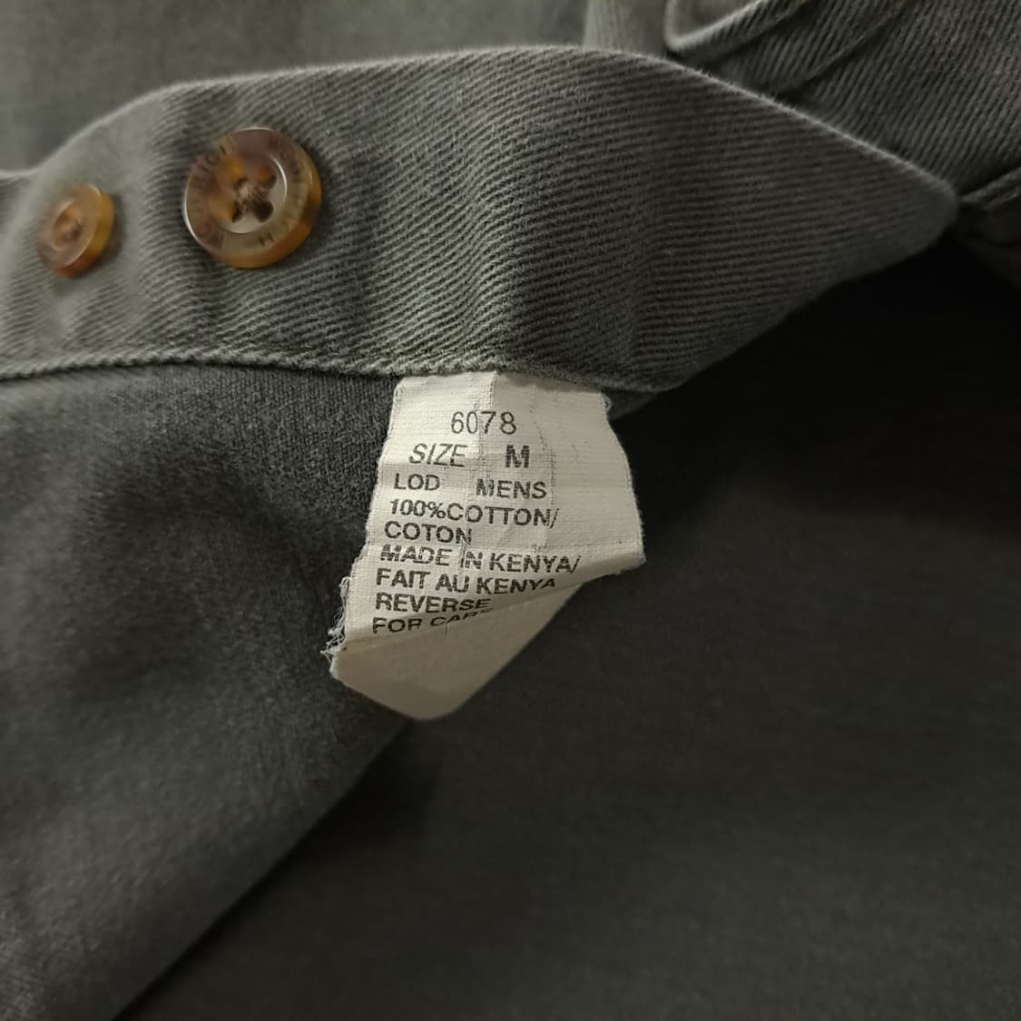 CK385 M 울리치 90s 엘보우패치 카키그린 칼라 셔츠 남방 상품이미지7