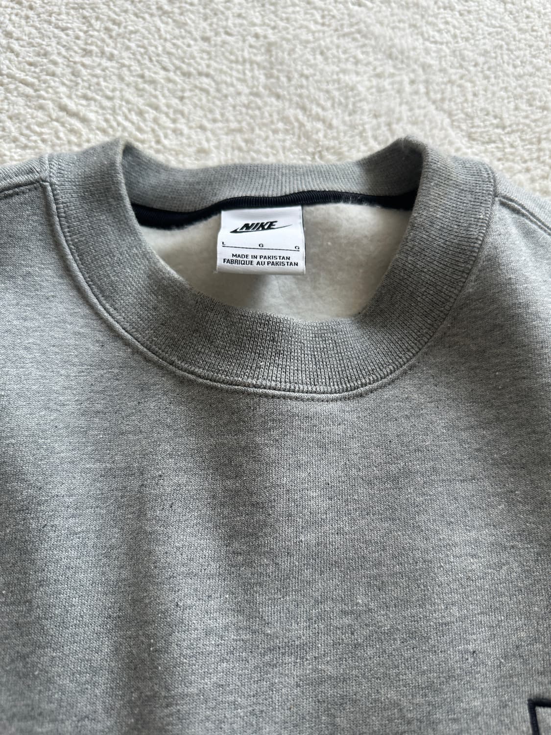 [L] 나이키 스투시 NRG 맨투맨 다크그레이 헤더 상품이미지4