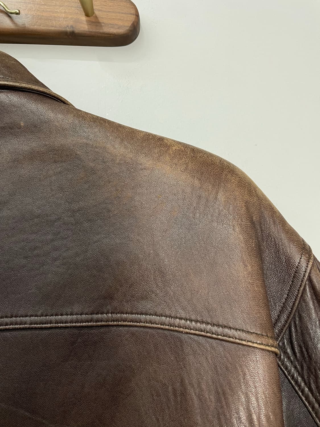 빈티지 덴폴 브라운 레더 자켓 H1094 상품이미지8