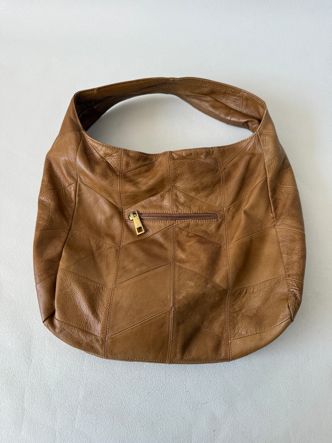 Pre owned 패치워크 레더 숄더백 상품이미지7
