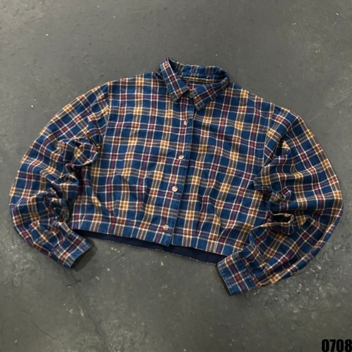 LLBean 크롭 체크 셔츠 95 상품이미지1