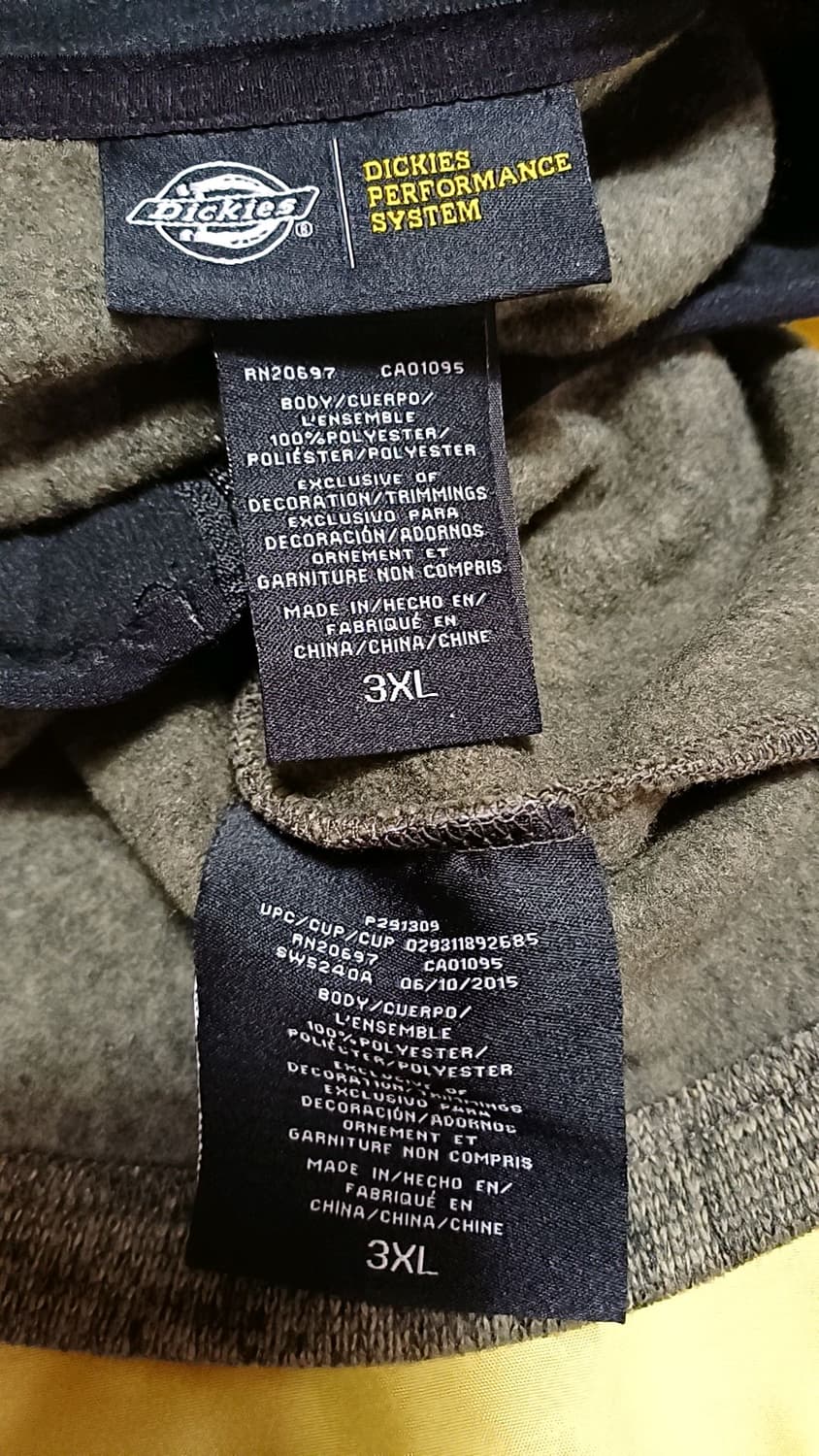 디키즈 반집업기모니트 빅사이즈140 가슴77 기장82 상품이미지6