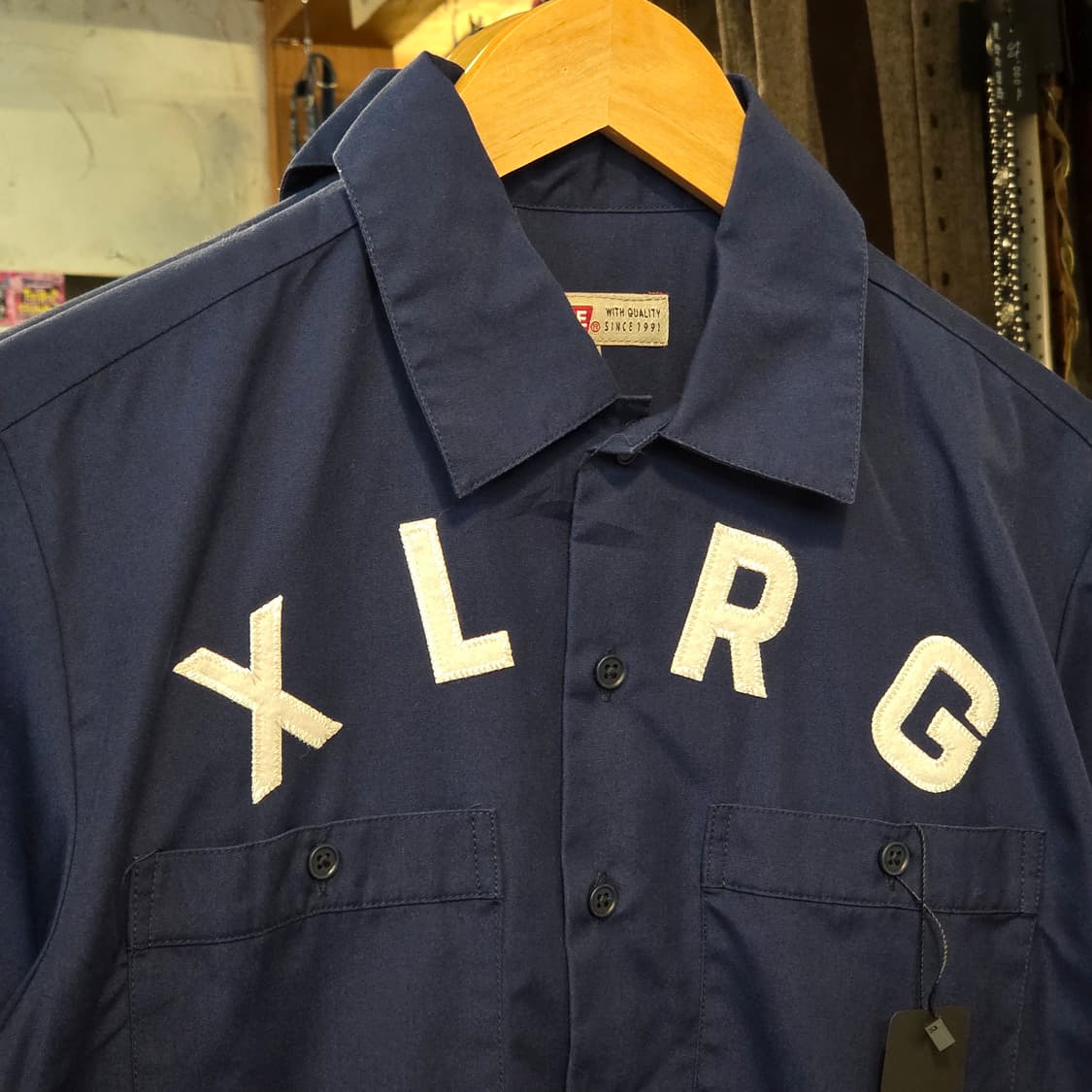 엑스라지 네이비 반팔 셔츠 상품이미지2