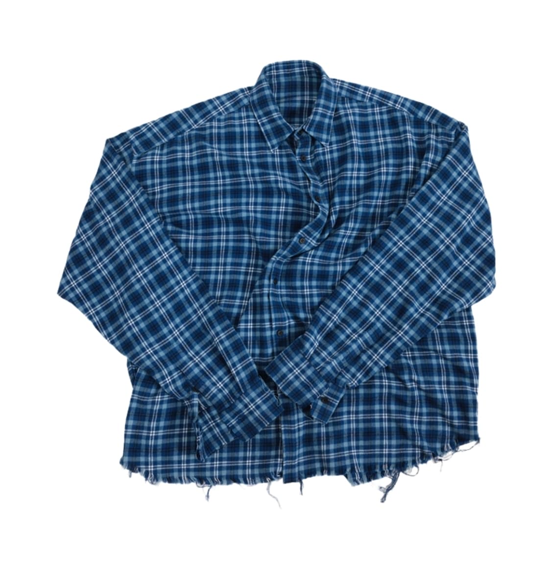 2 논노드 플렉시블 스트링 체크 셔츠 클래식 블루 상품이미지1