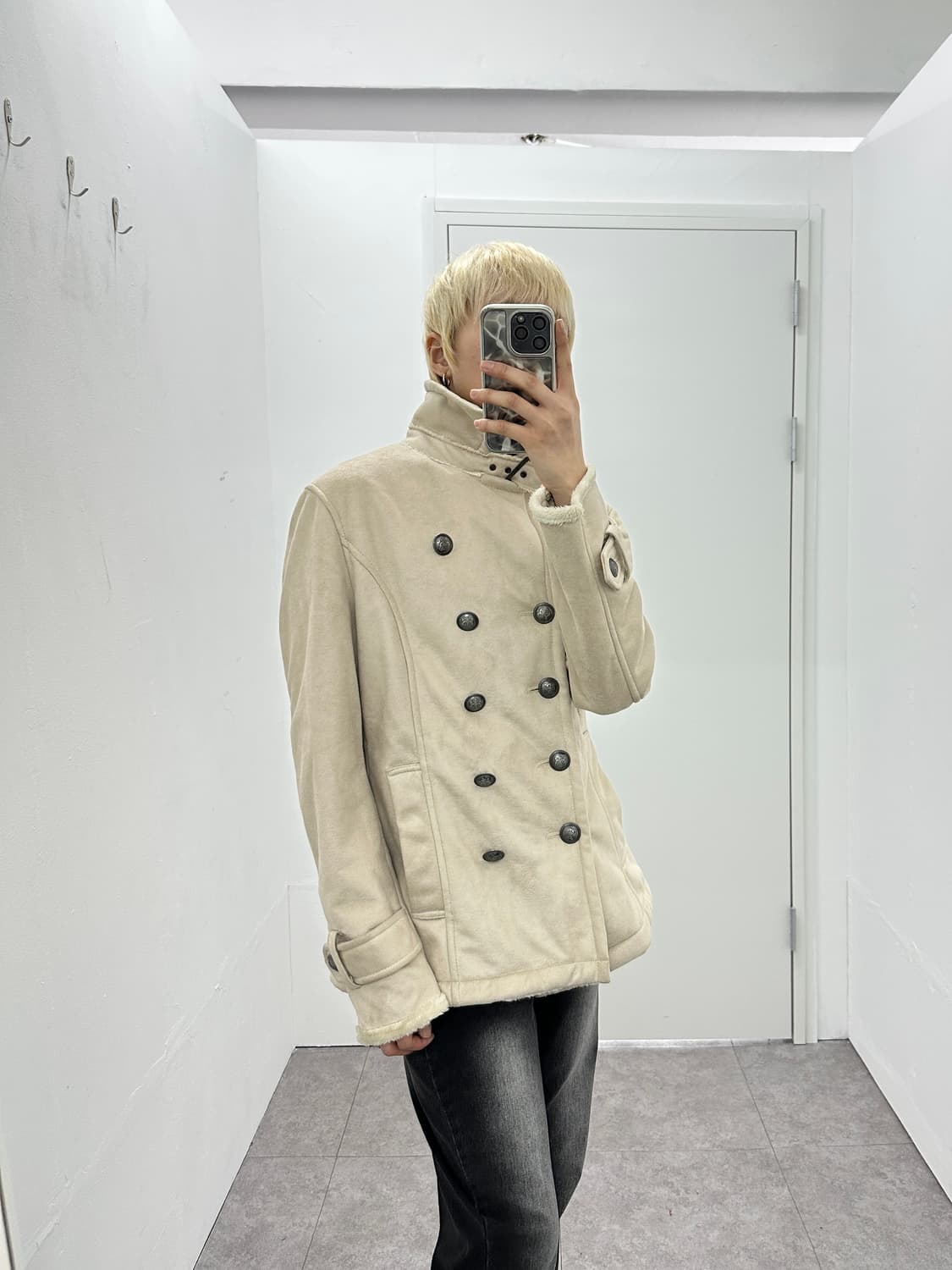 Morgan Homme Napoleon suede double breas 상품이미지10