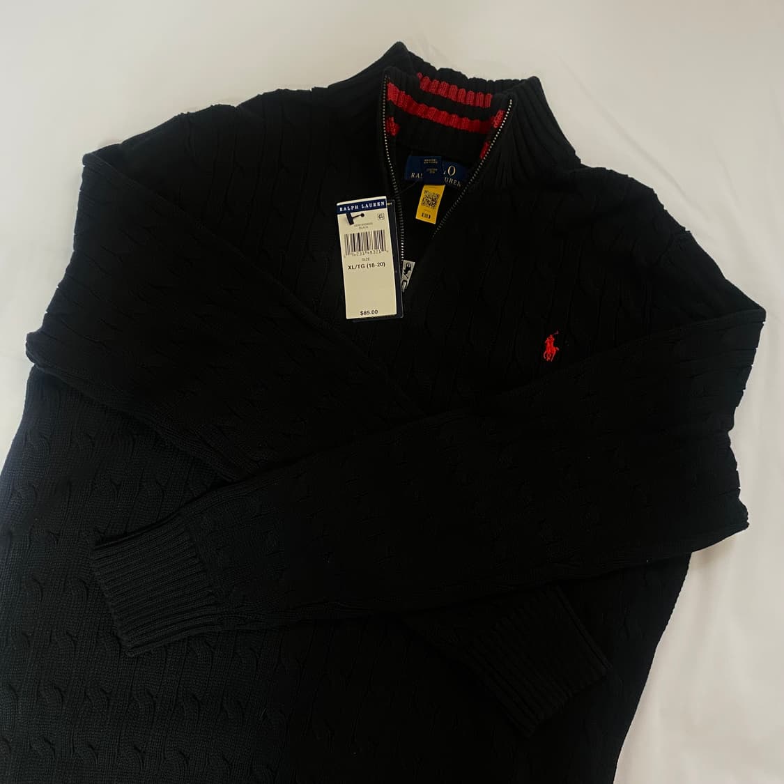 새상품)) 폴로 랄프로렌 풀오버 블랙 (XL) 상품이미지5