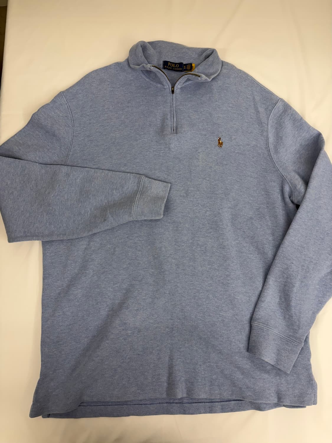 [XL] 폴로 랄프로렌 블루 하프집업 니트 상품이미지1