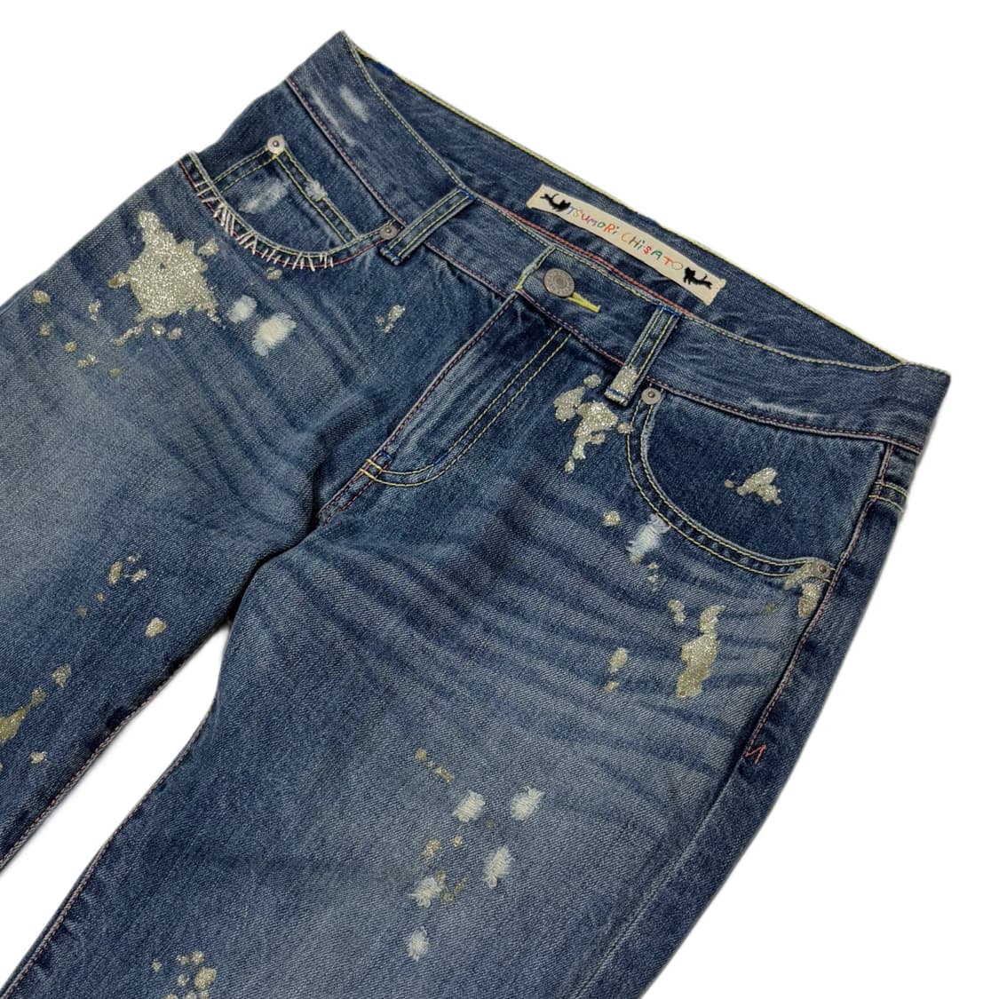 Tsumori chisato dirty painting denim jea 상품이미지3