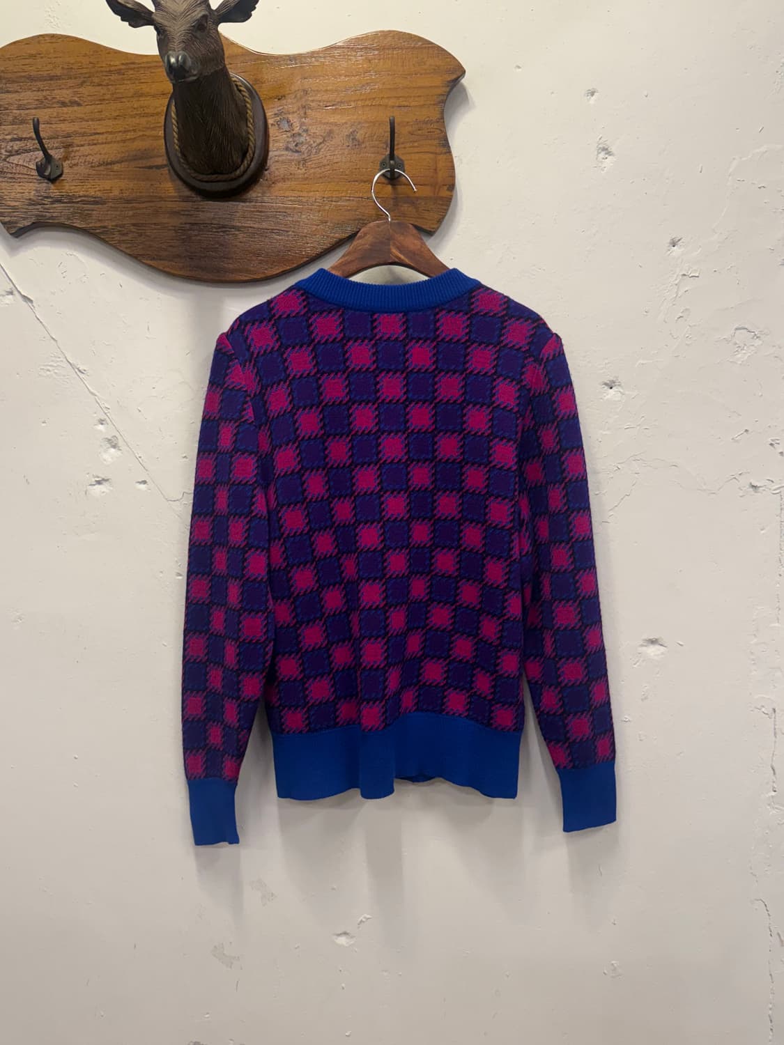 55) Yves Saint Laurent Wool Check Cardig 상품이미지5