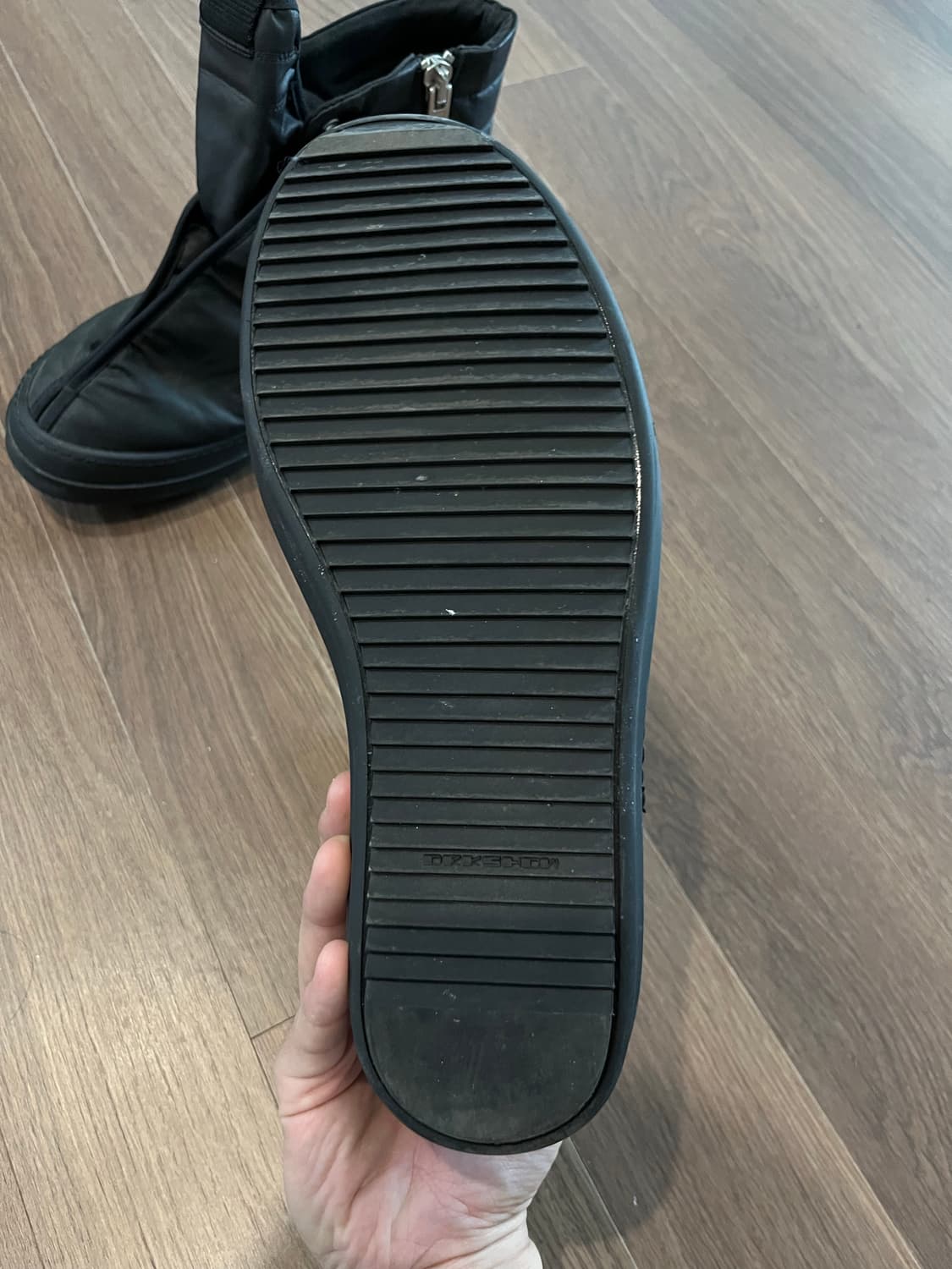 [새상품]릭오웬스 후프 덩크(가오리) 트리플 블랙 43 상품이미지4