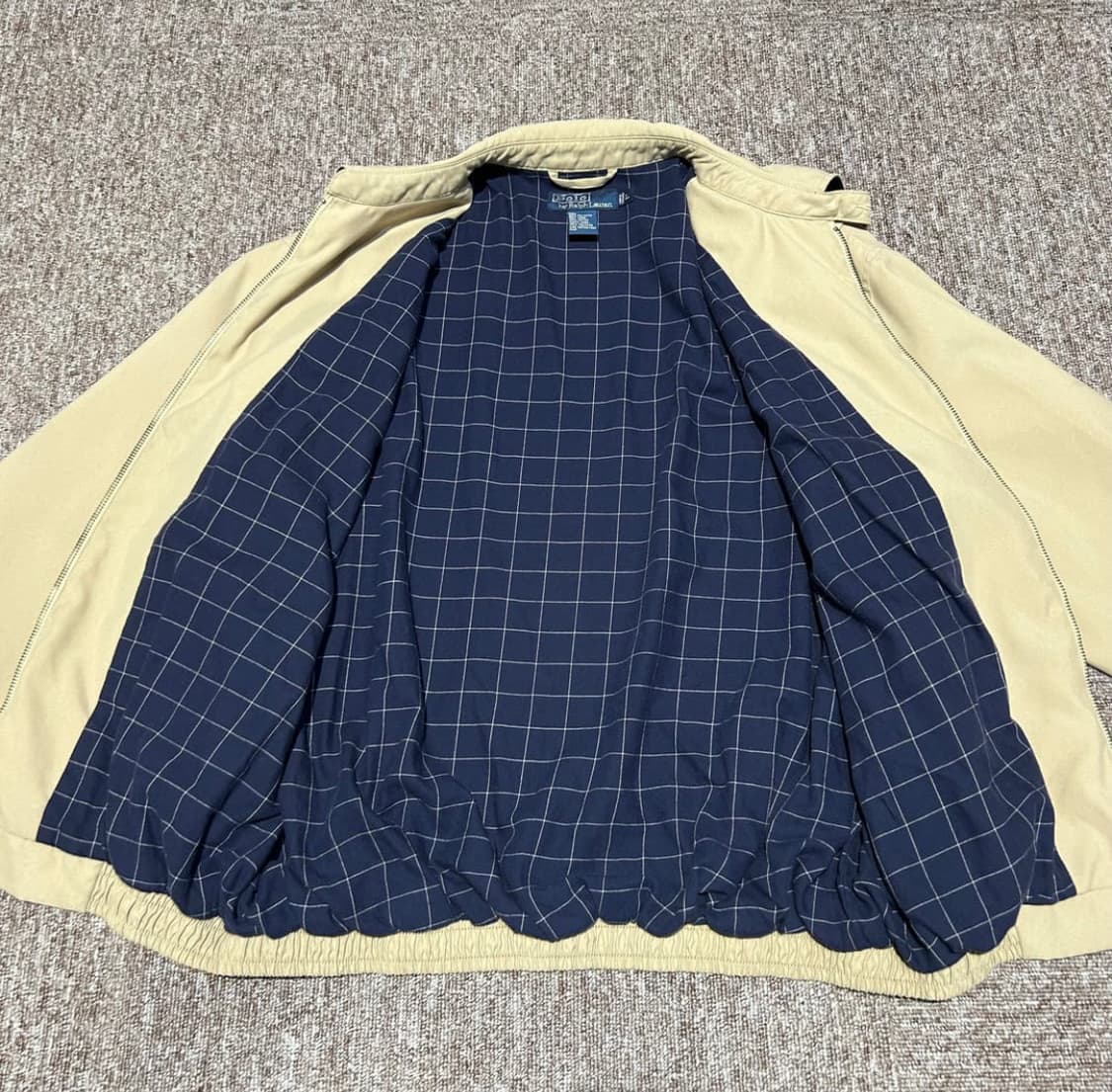 L)폴로 랄프로렌 브라운 베이지 블루종 스윙톱 자켓 상품이미지3