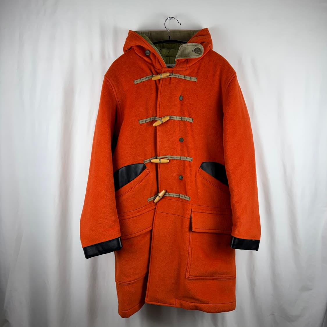 S) 스펙테이터 가죽배색 더플코트 오렌지 상품이미지2