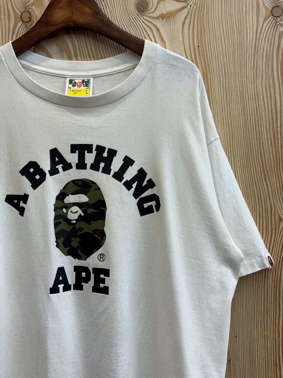 베이프 퍼스트 카모 컬리지 티셔츠 상품이미지3