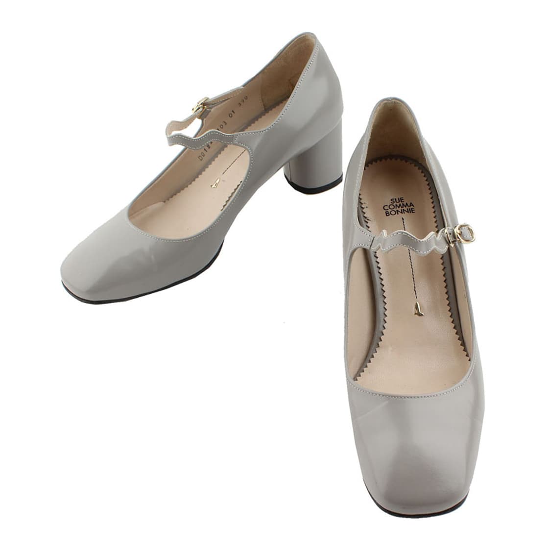 슈콤마보니 라이트그레이 메리제인 펌프스 39 상품이미지1