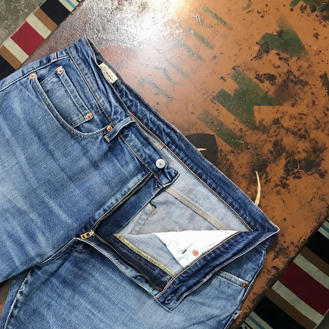 리바이스 502 중청 스판 데님 팬츠 허리 39 40 빅사이즈 상품이미지6