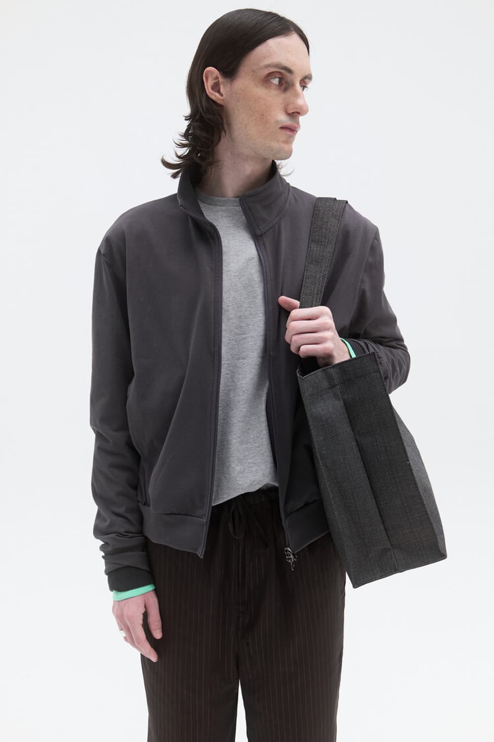 윈더 펀치드 립 트랙 자켓 PUNCHED RIB TRACK JACKET 상품이미지1