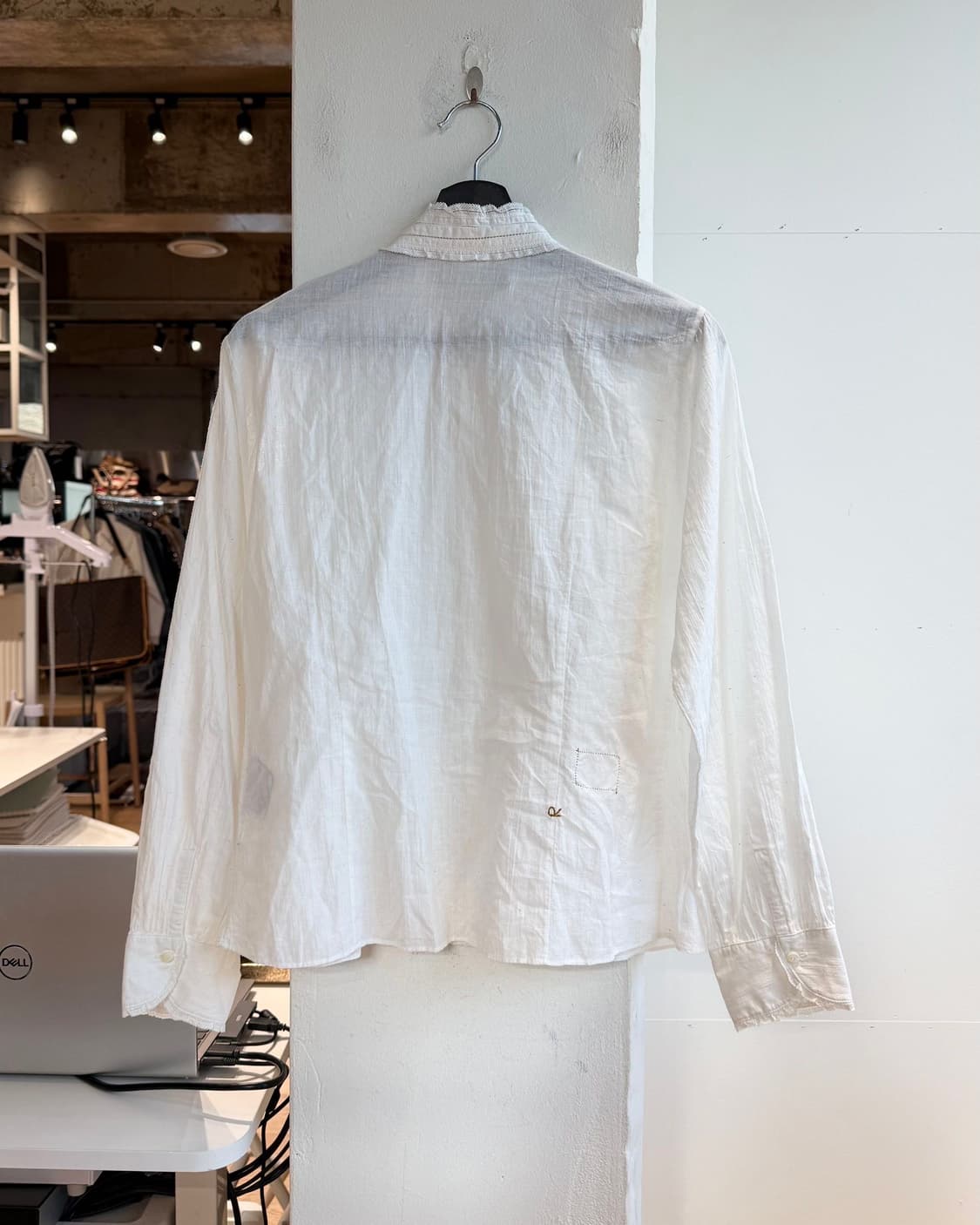 45rpm 화이트 레이스 프릴 셔츠  상품이미지7