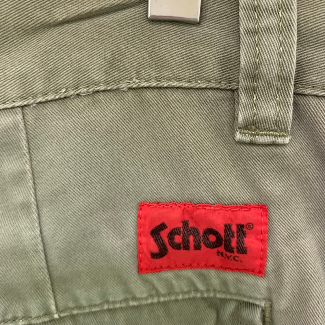 Schott 쇼트 빈티지 00s y2k 포켓 카고 반바지 남성 L 카키 상품이미지5