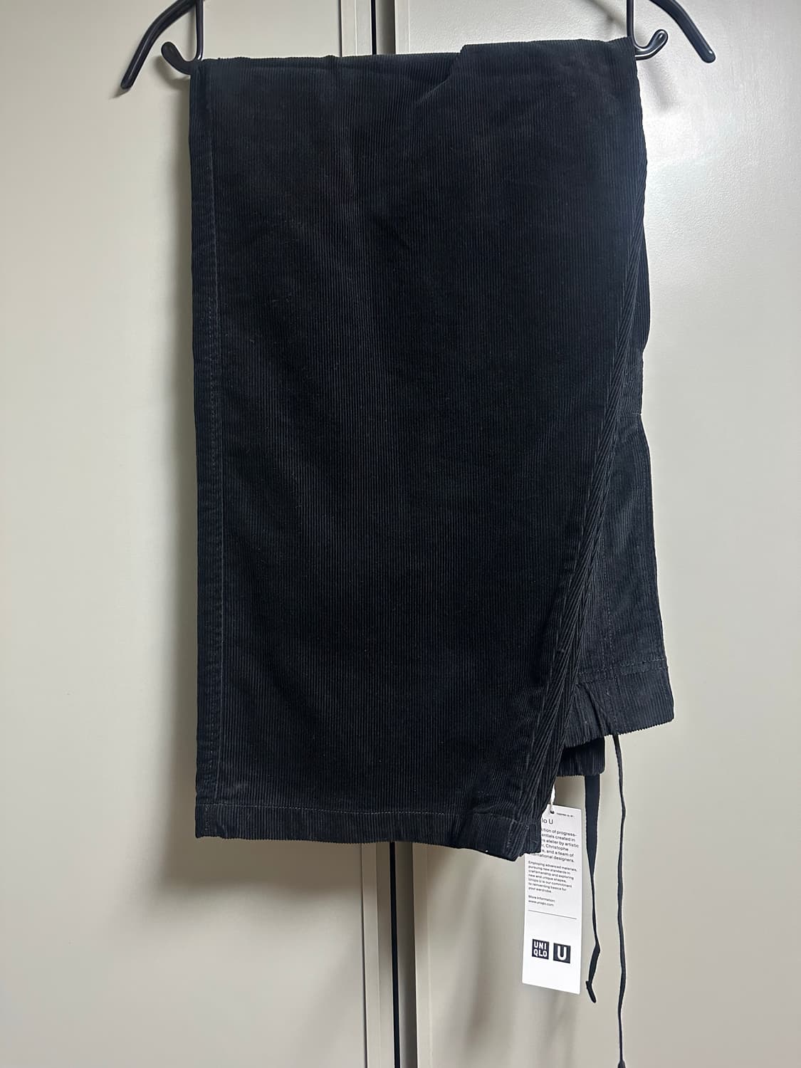 유니클로 U 코듀로이 유틸리티 팬츠 블랙 L 새상품 상품이미지2