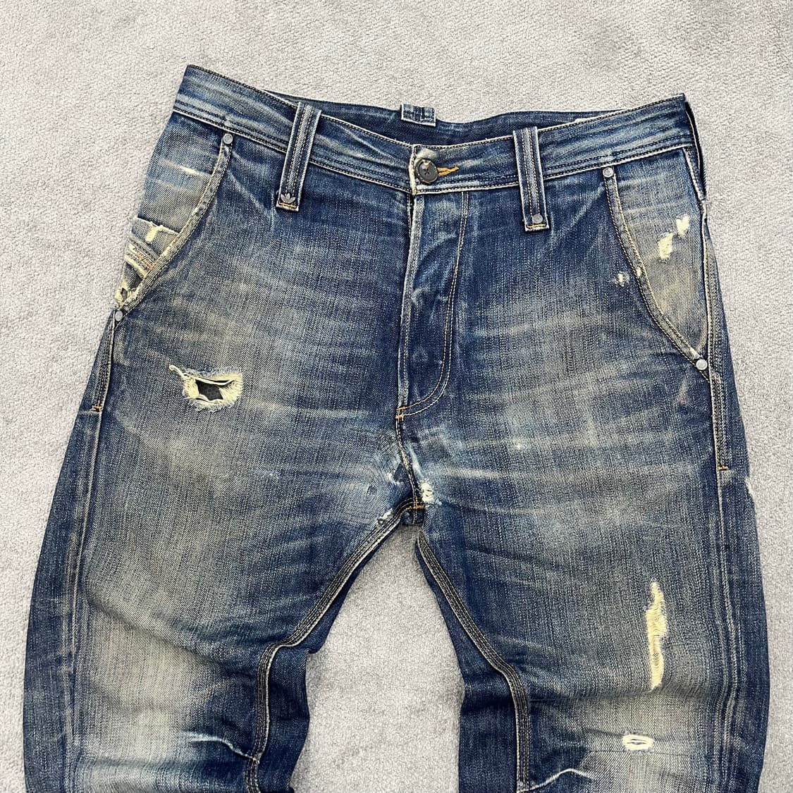 30 디젤 X 아디다스 워싱 디스 데님팬츠 상품이미지3