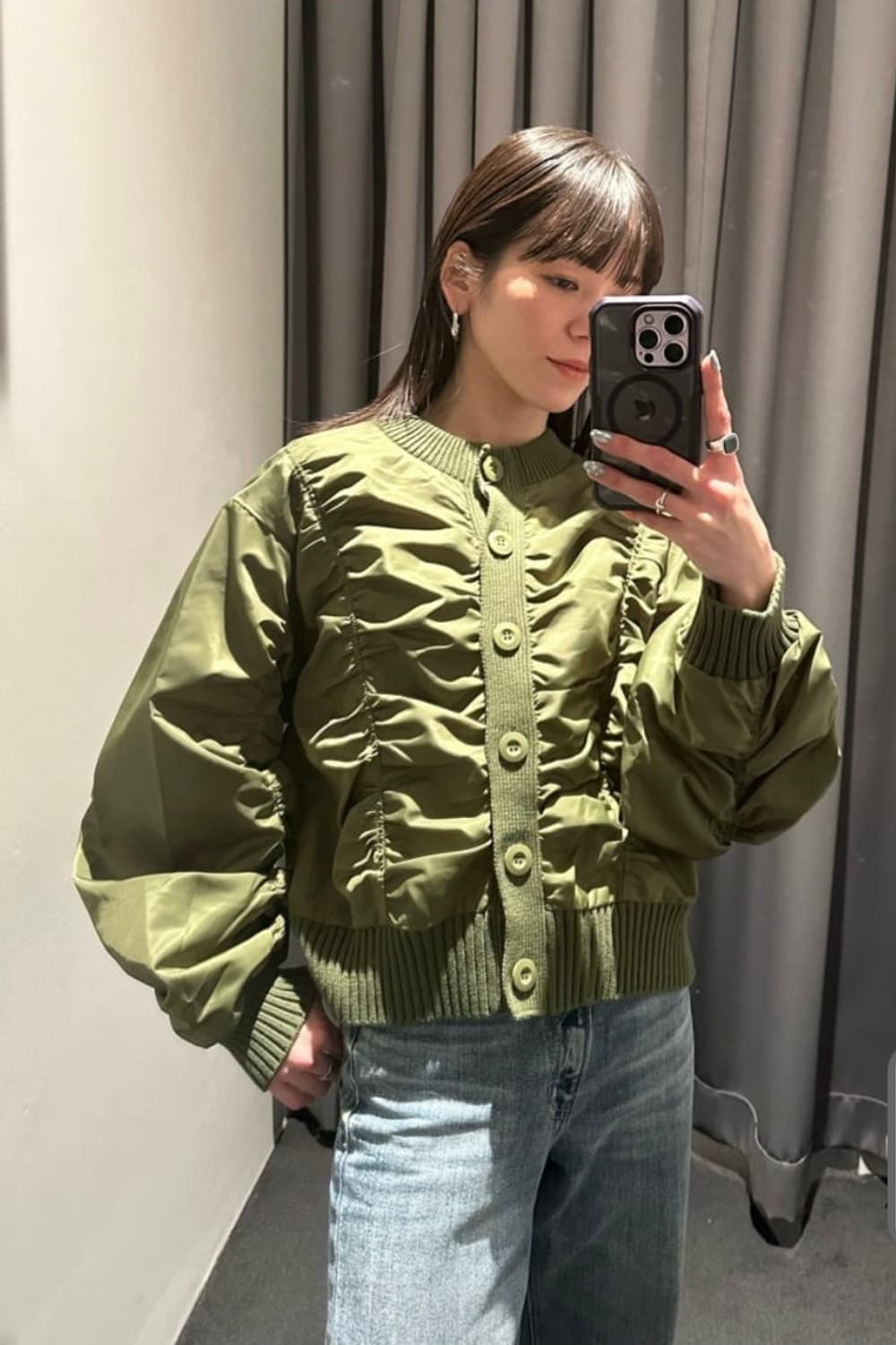 아줄 바이 마우지 ma1 스타일 도킹 가디건 상품이미지4