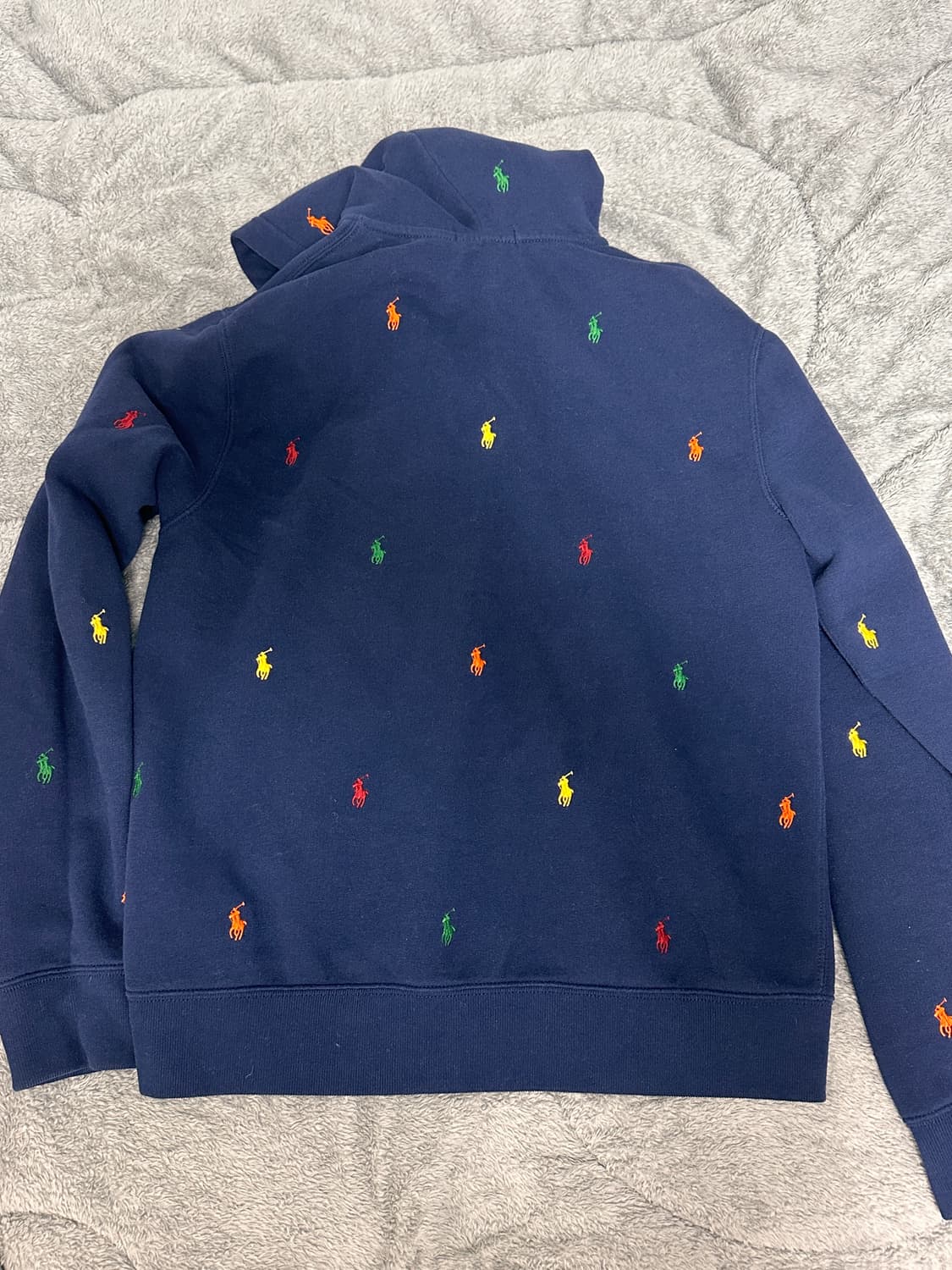 폴로 멀티로고 후드집업 네이비 S-M 상품이미지2