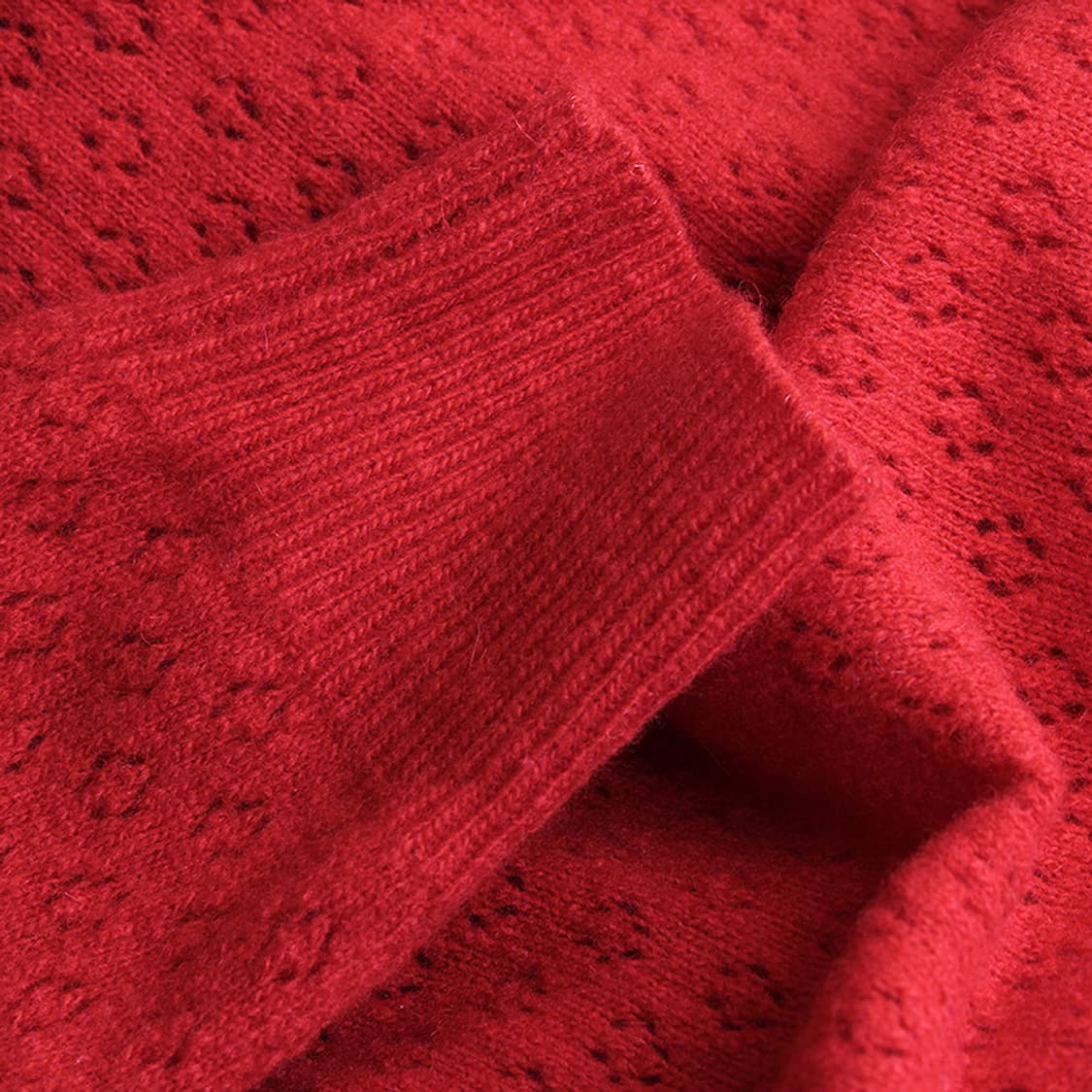 베이킹파우더 레드 투톤 니트 상의 44 상품이미지4