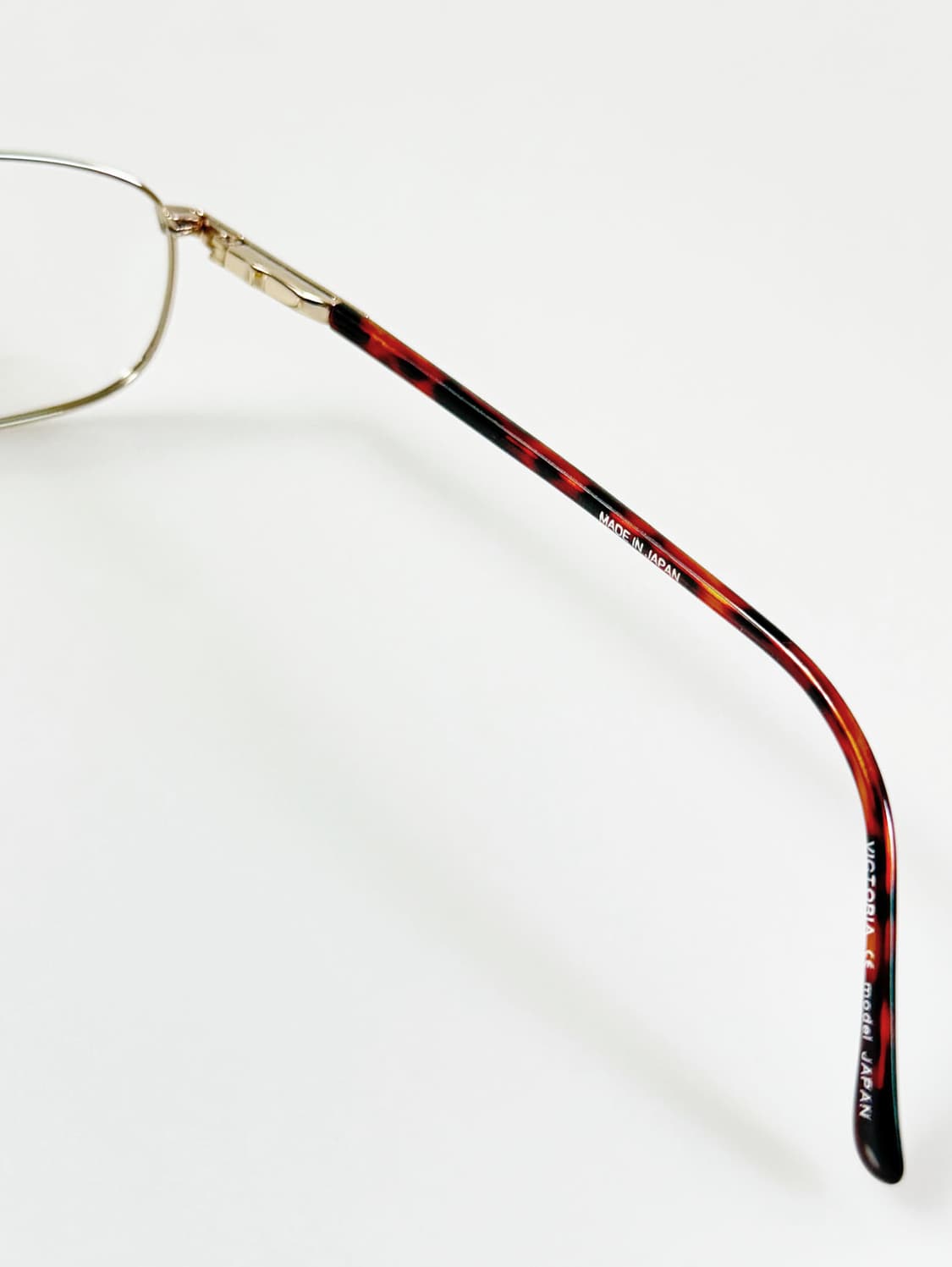 90s VICTORIA 골드 메탈 슬림 스퀘어 빈티지 안경 상품이미지6