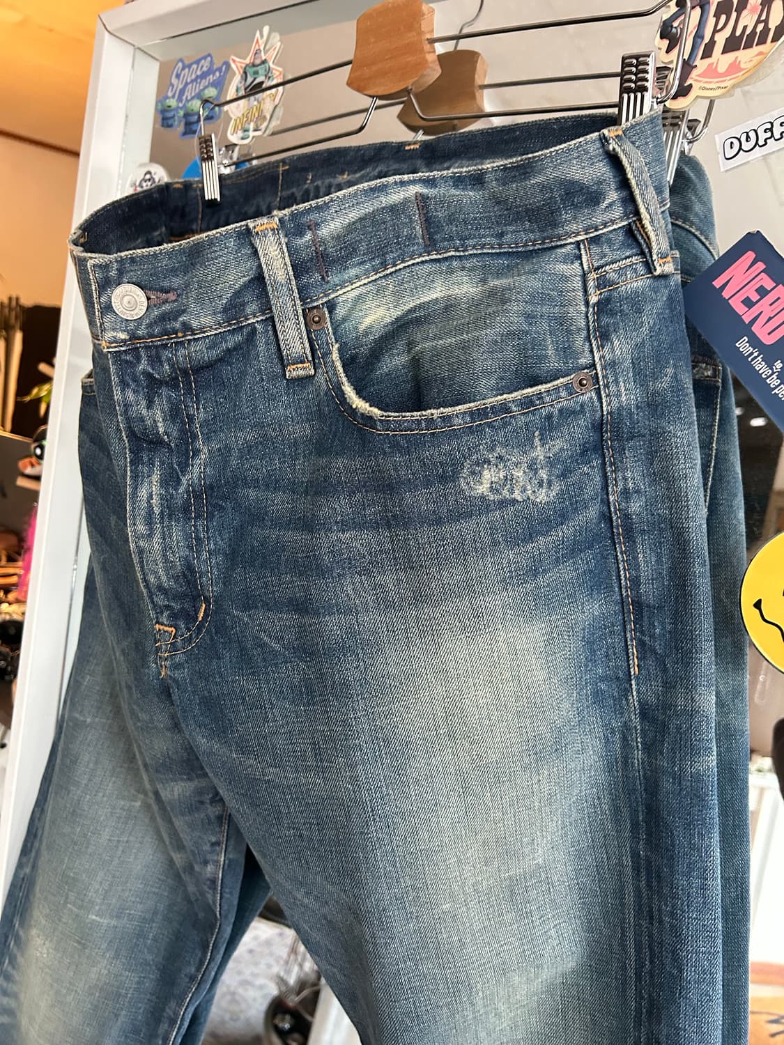 데님앤서플라이 워싱진 34(36)in 상품이미지3