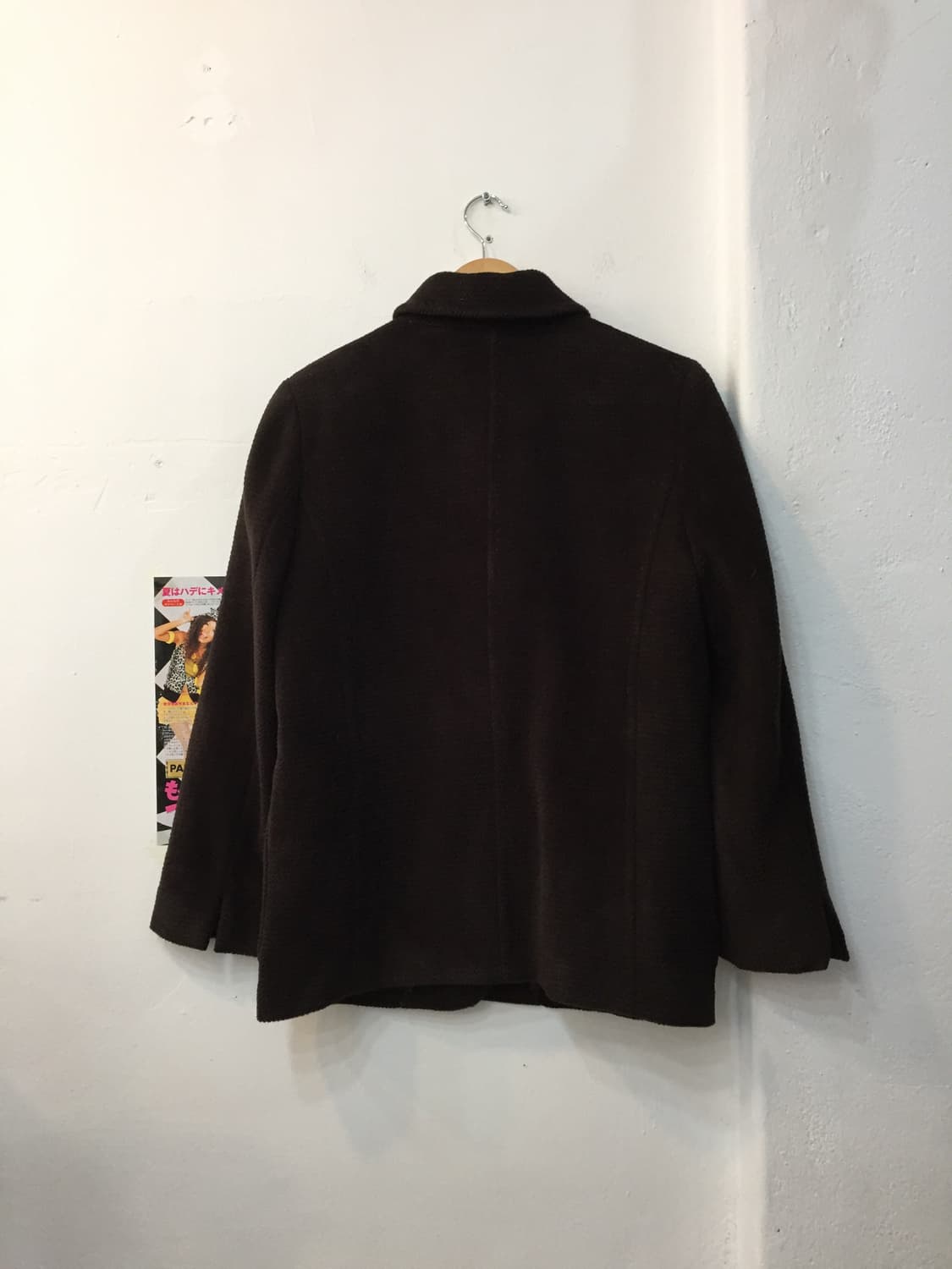 빈티지 싱글 버튼 울 하프코트 상품이미지6