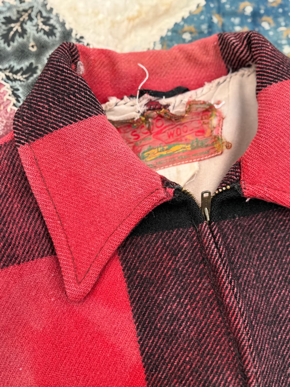 1940‘s Buffalo Check Wool Hunting Jacket 상품이미지4