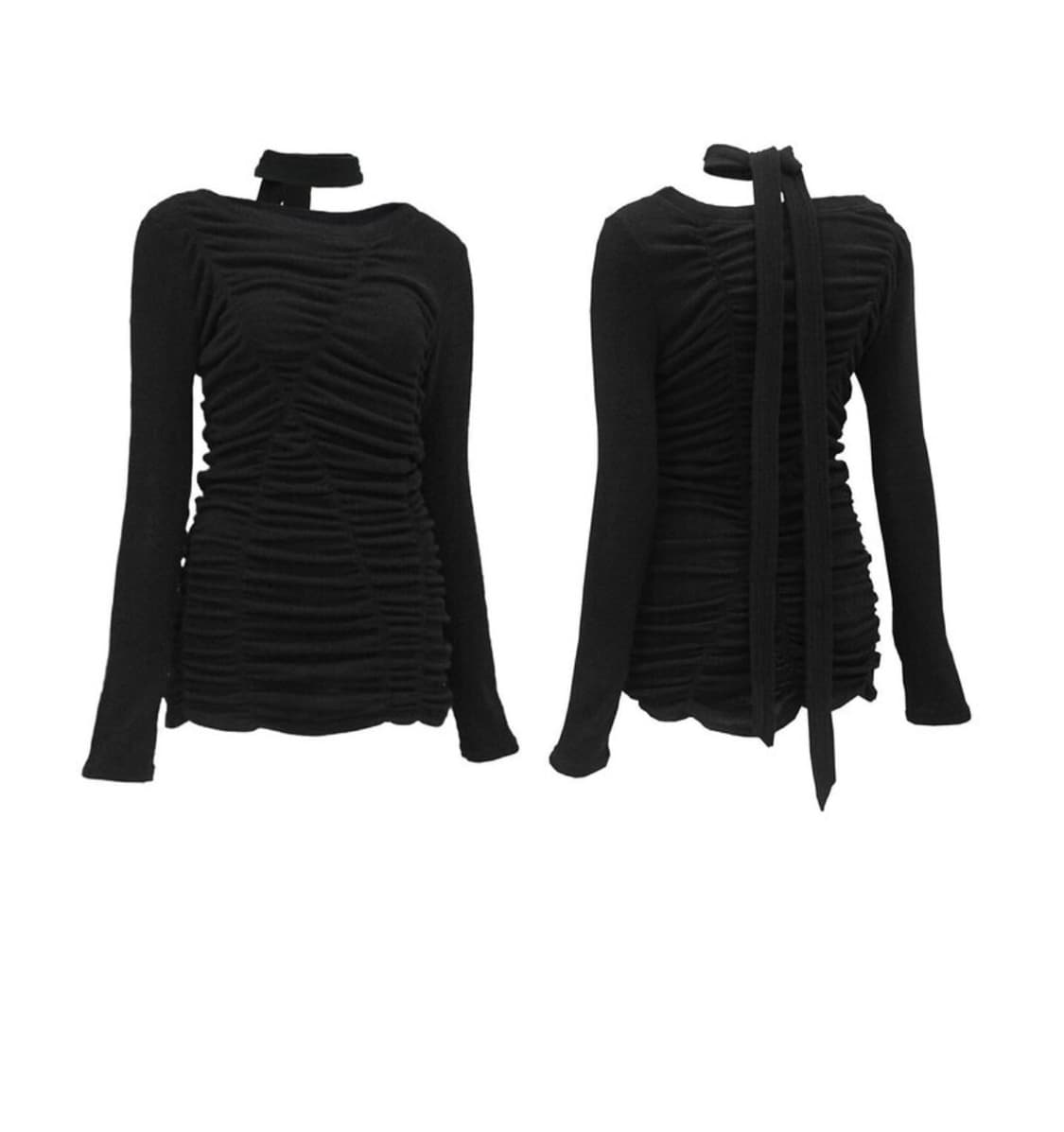 나체) 셔링 롱슬리브 니트티 상품이미지8