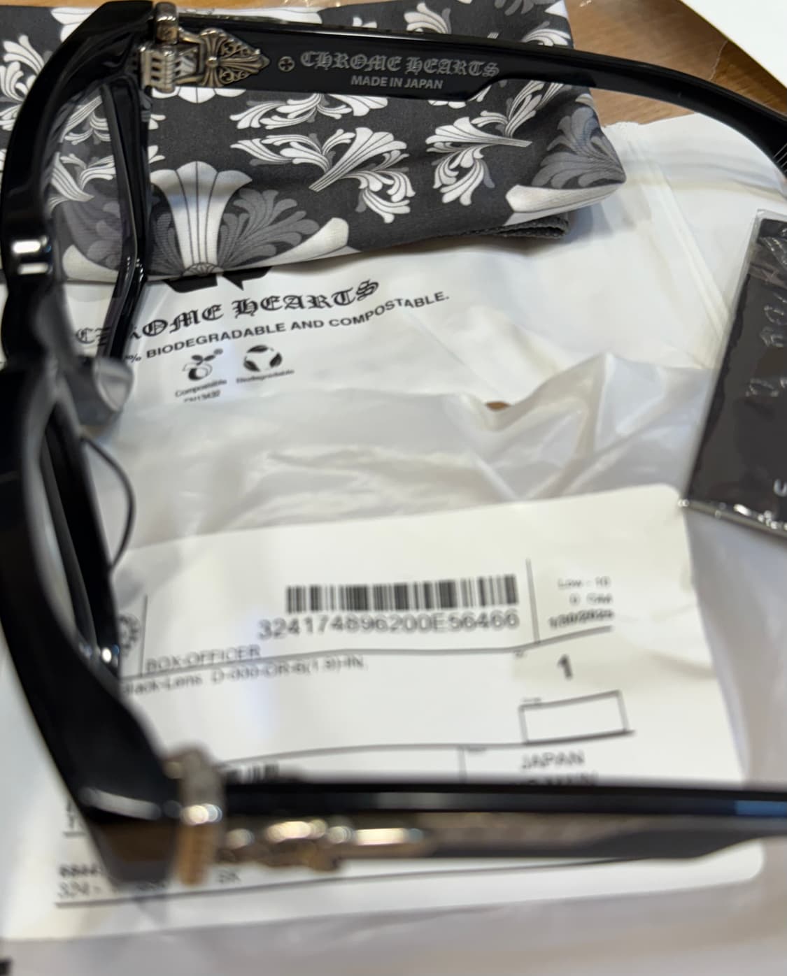 크롬하츠 박스 오피서 블랙/실버 BK 새상품 상품이미지4