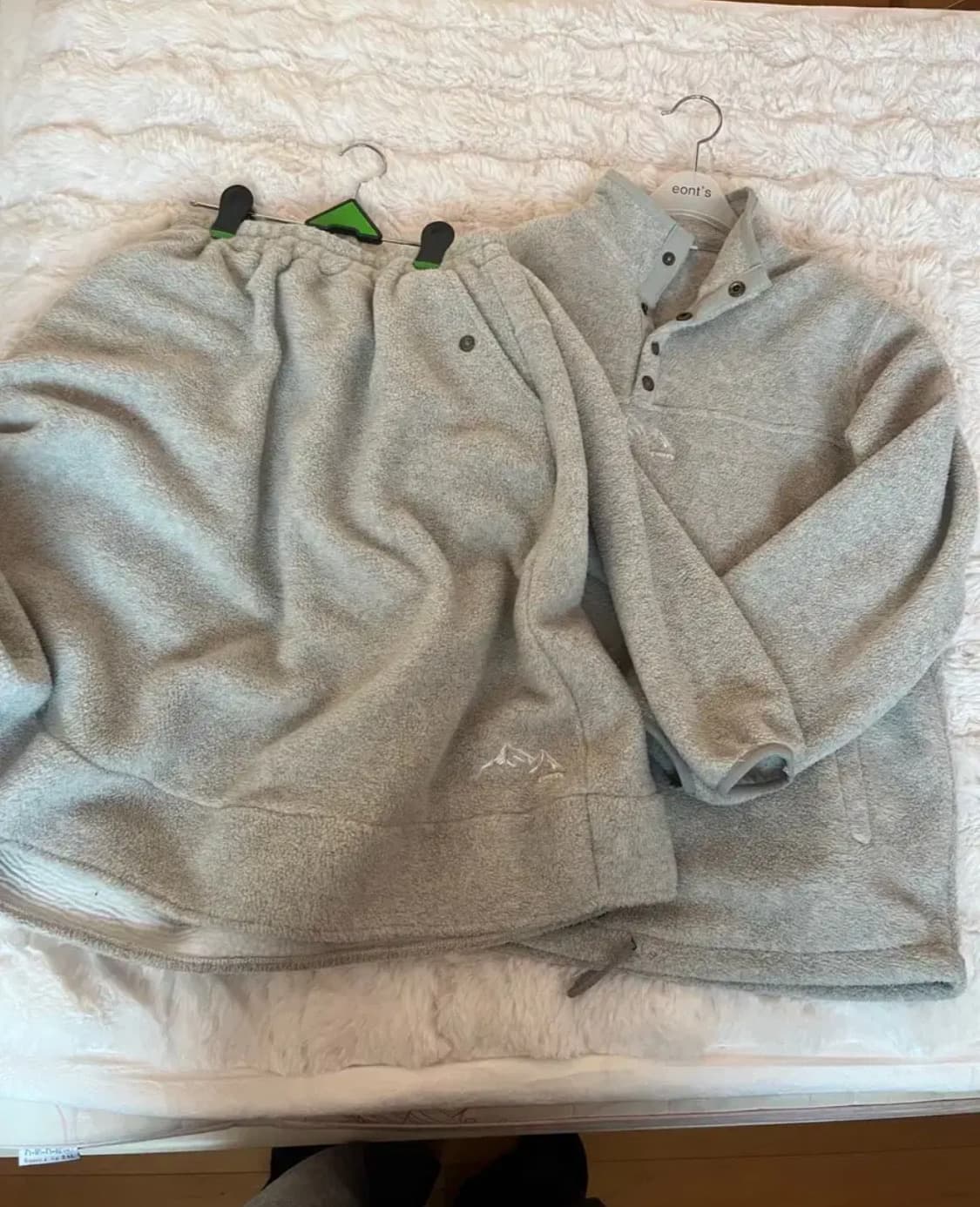 에옹쓰 마운틴 플리스 세트 오트밀 상품이미지3