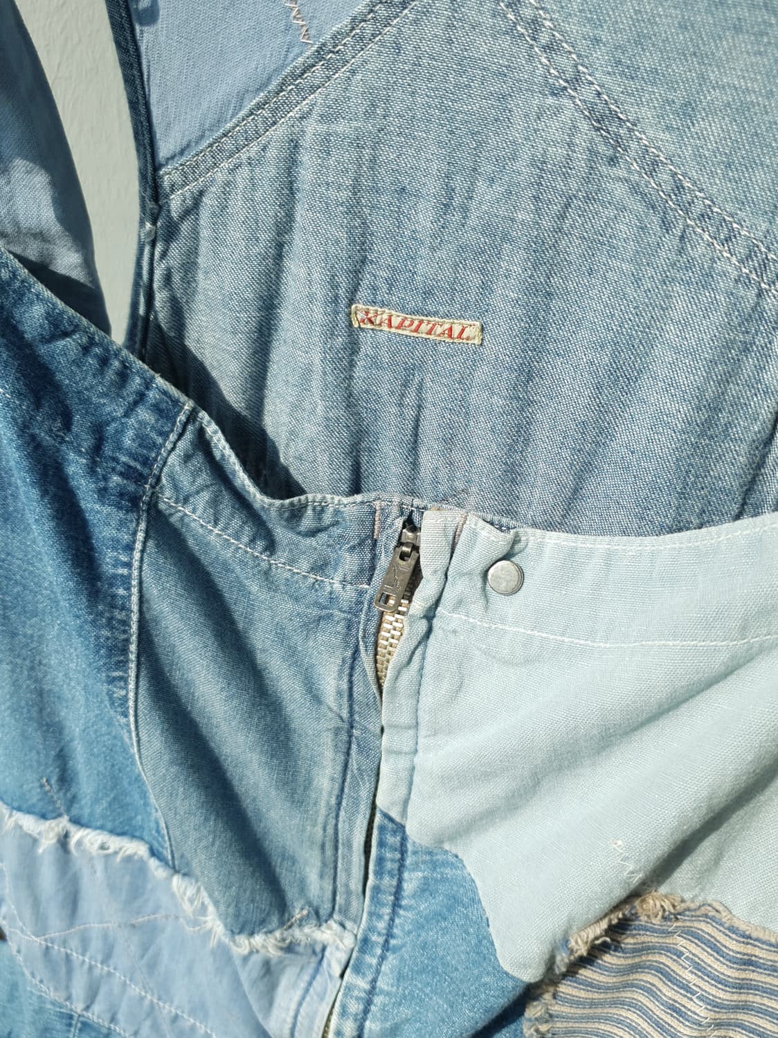 KAPITAL denim Boro Patchwork overalls 상품이미지5