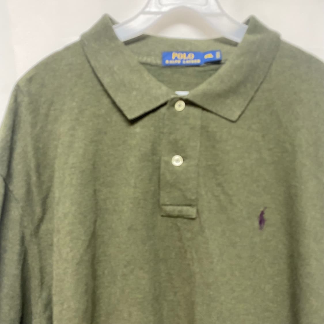 폴로 랄프로렌 PK 긴팔티 카키 XXL 상품이미지2