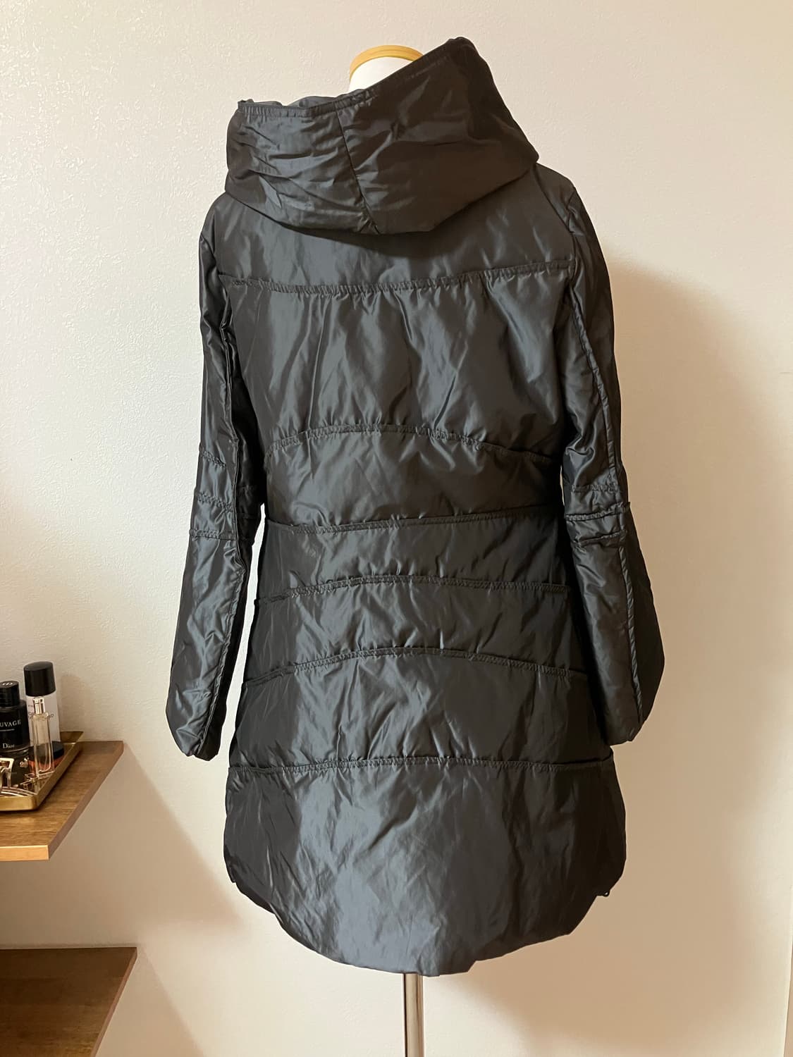 그레이 글로시 롱패딩 일본빈티지 상품이미지3