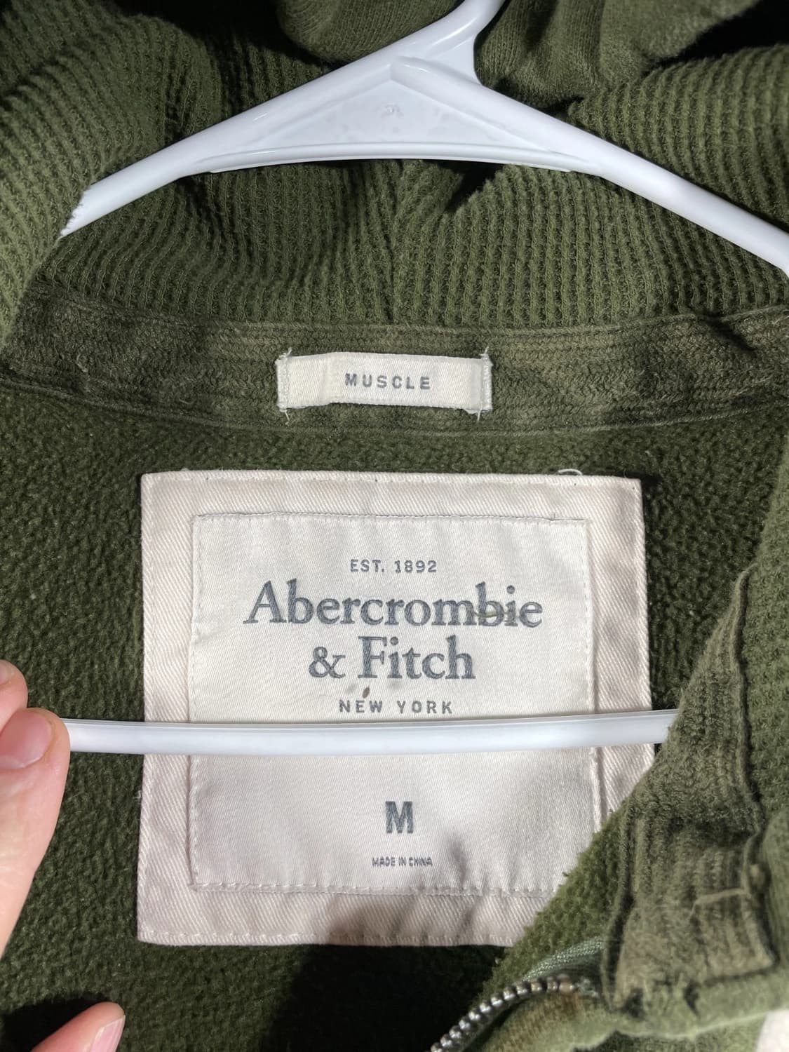 아베크롬비 앤 피치 Y2K 빈티지 머슬핏 후드 집업 상품이미지3