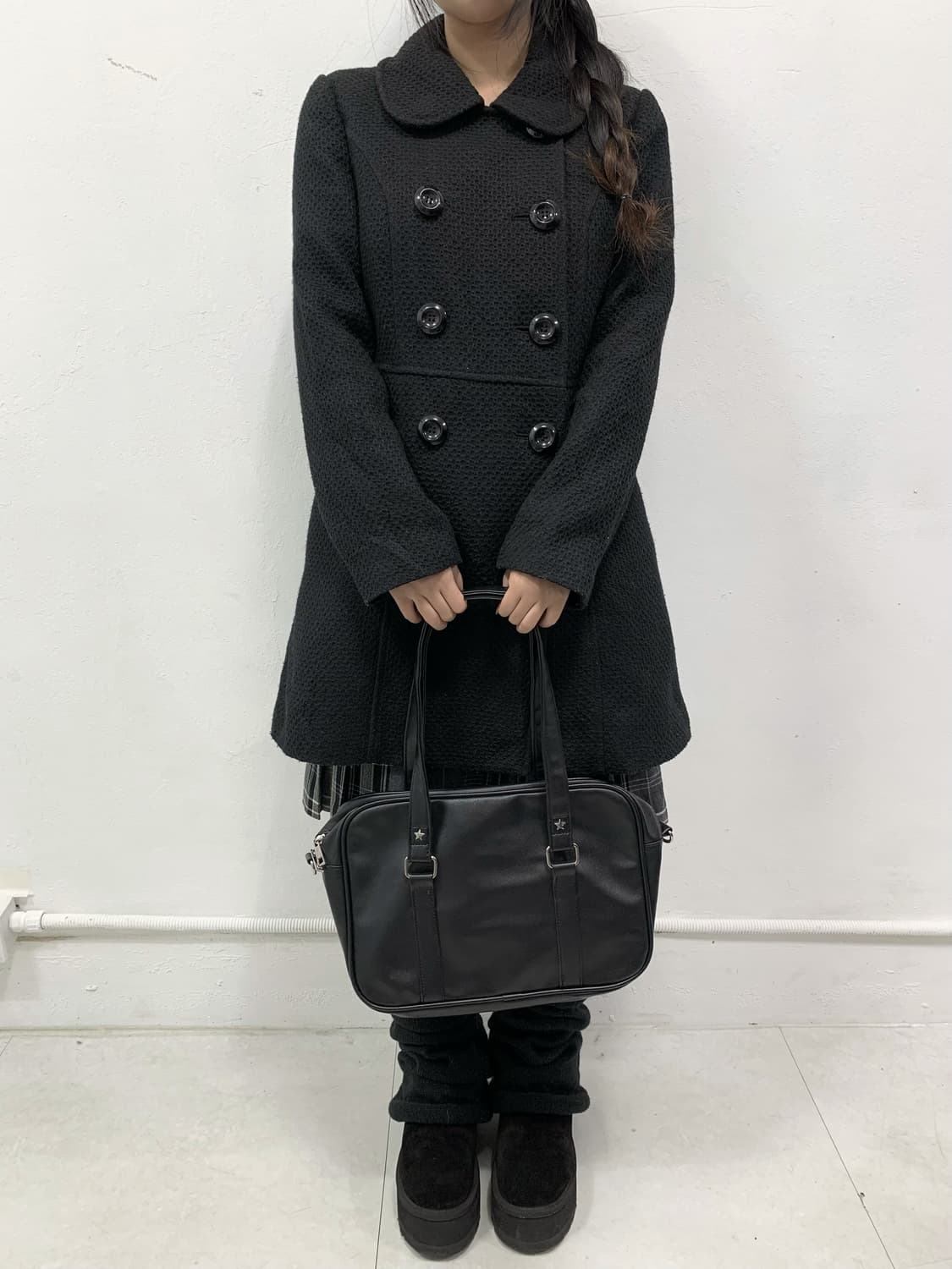 [POM PONETTE] 폼포넷 너드걸 도쿄걸 체크 스커트 상품이미지4