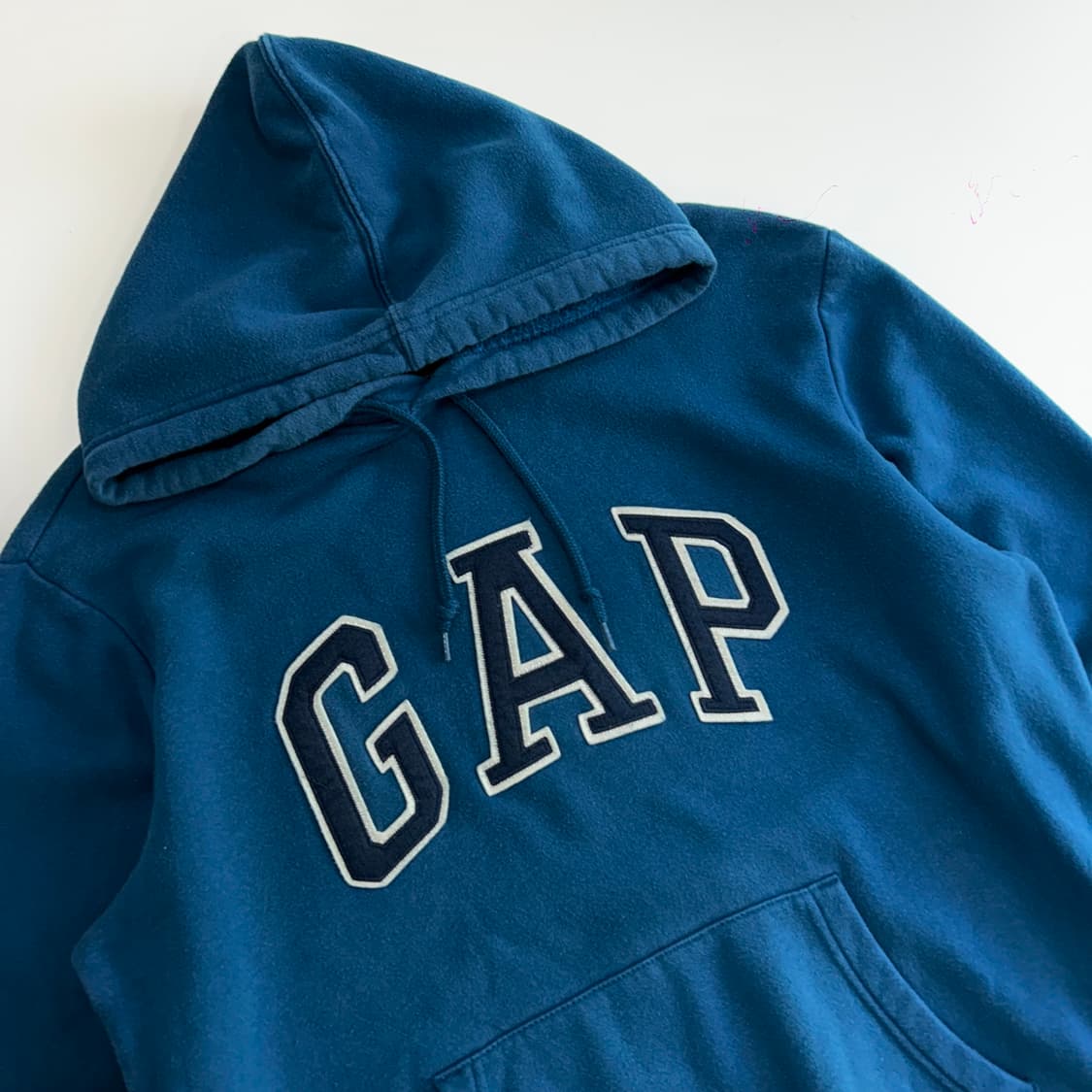 Gap 갭 네이비 로고 딥 블루 후드티 상품이미지4