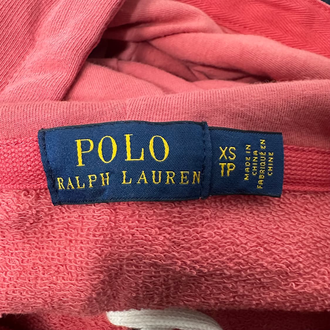 Polo 폴로 핑크 코튼 후드 롱원피스 XS (캐주얼) 상품이미지3