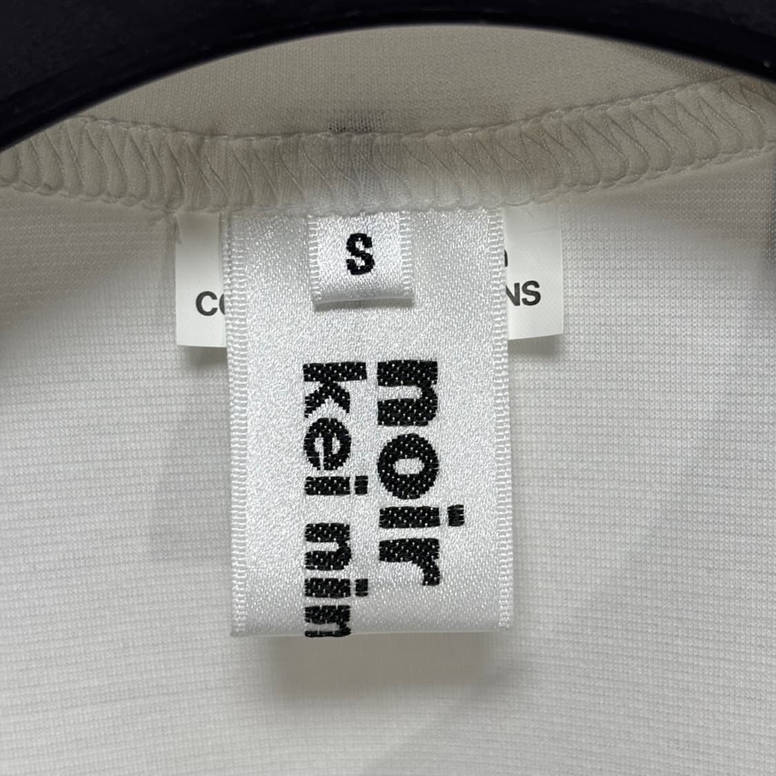 s) 꼼데가르송 noir kei ninomiya 리본 반팔 티셔츠 상품이미지3