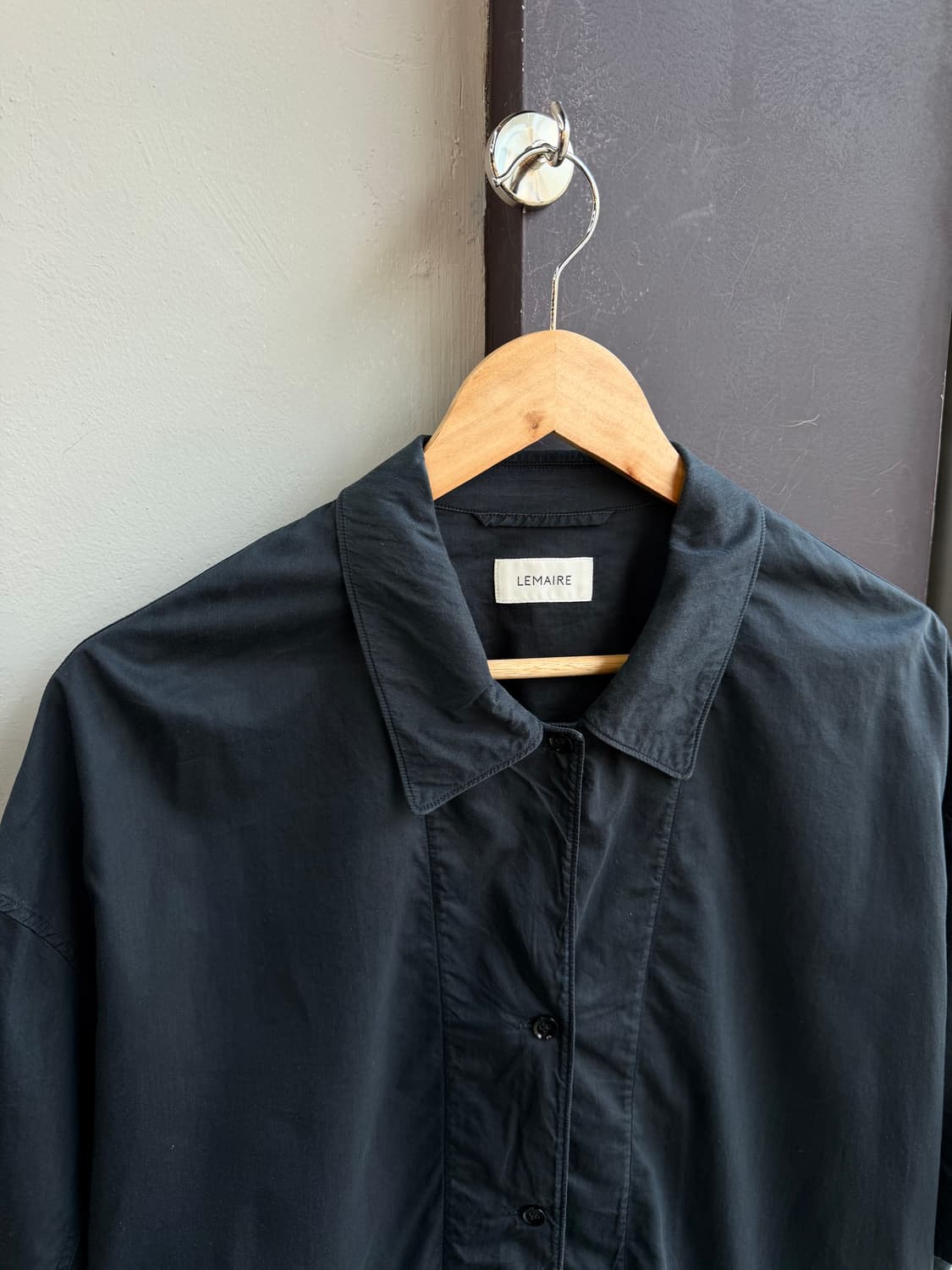 100~105/ 르메르 컨버터블 Seam 오버사이즈 실크 셔츠 상품이미지3