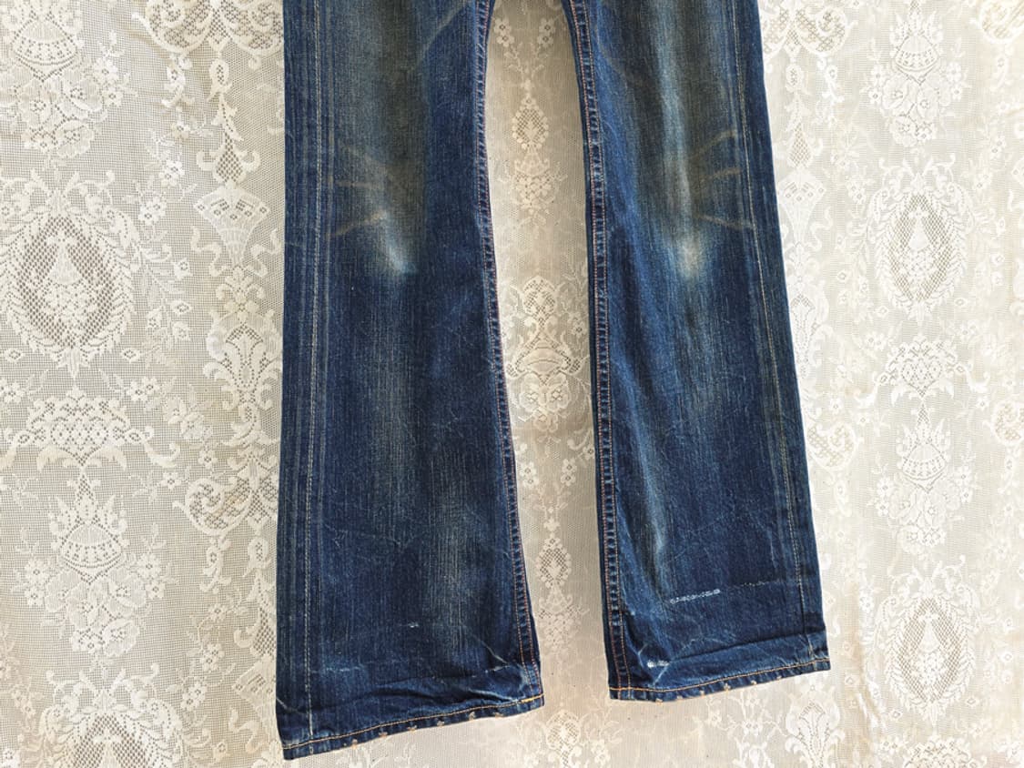 y2k 빅존 브래퍼스 셀비지 부츠컷 상품이미지3