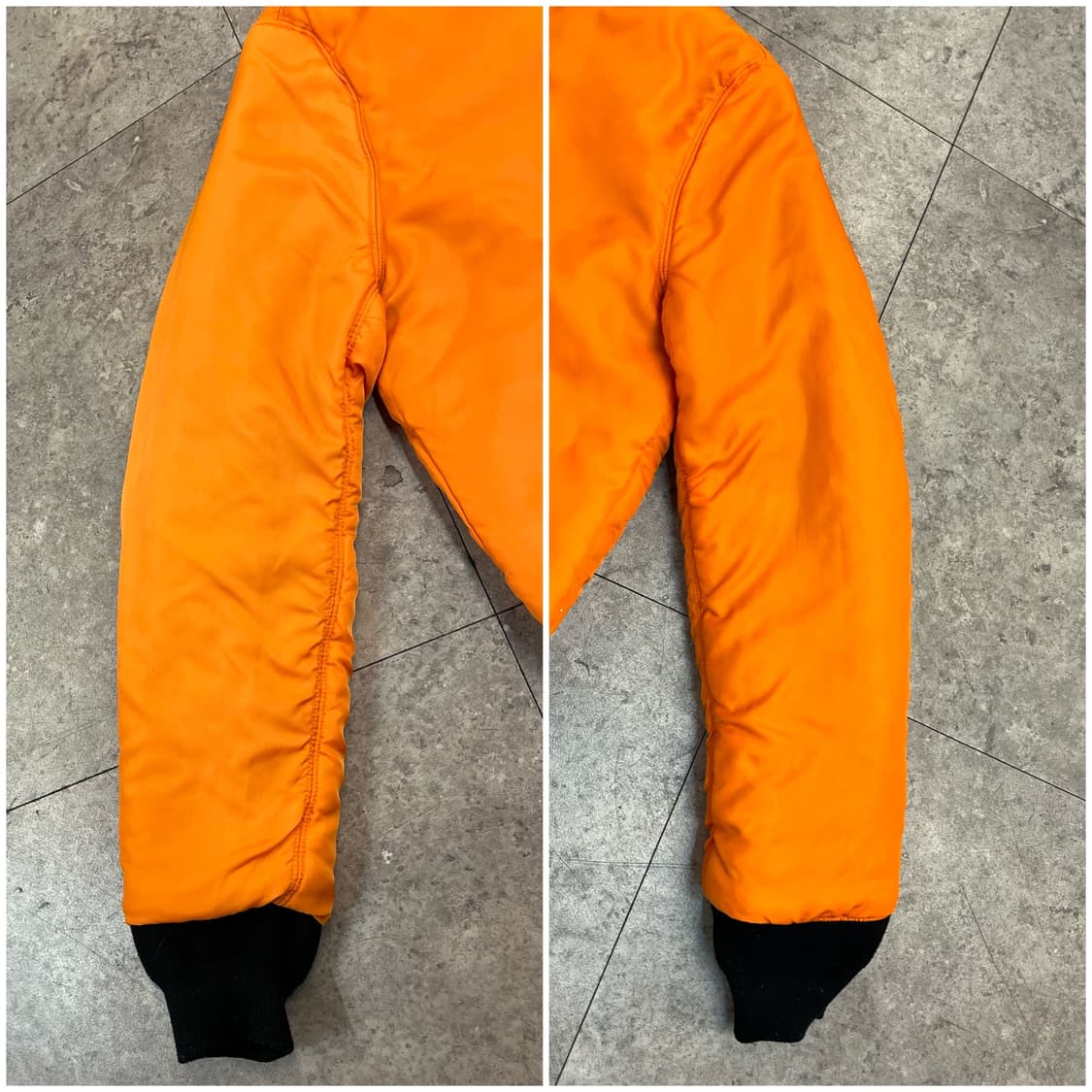 알파인더스트리 리버시블 ma1 항공점퍼 블랙 S #csz 2539   상품이미지8