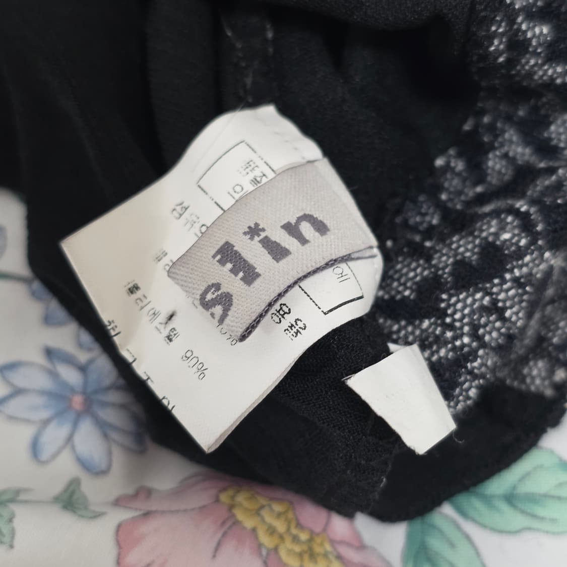 빈티지)블랙 고딕로리타st 레이스플로럴 엑팜깔 프릴 민소매슬리브리스 상품이미지4