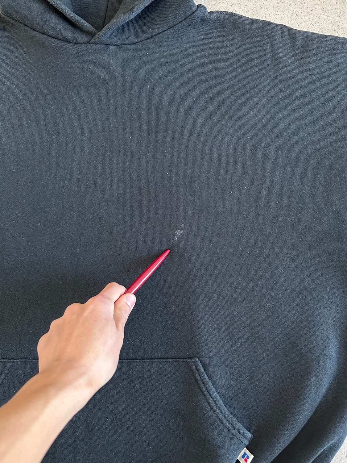 90s 빈티지 러셀 후드 블랙 XXL 상품이미지7