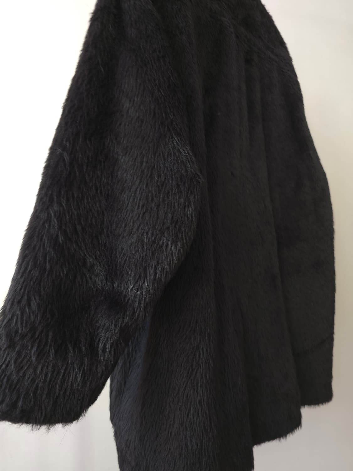 890s Gianfranco Ferré 블랙 퍼 재킷 IT38(페이크) 상품이미지10