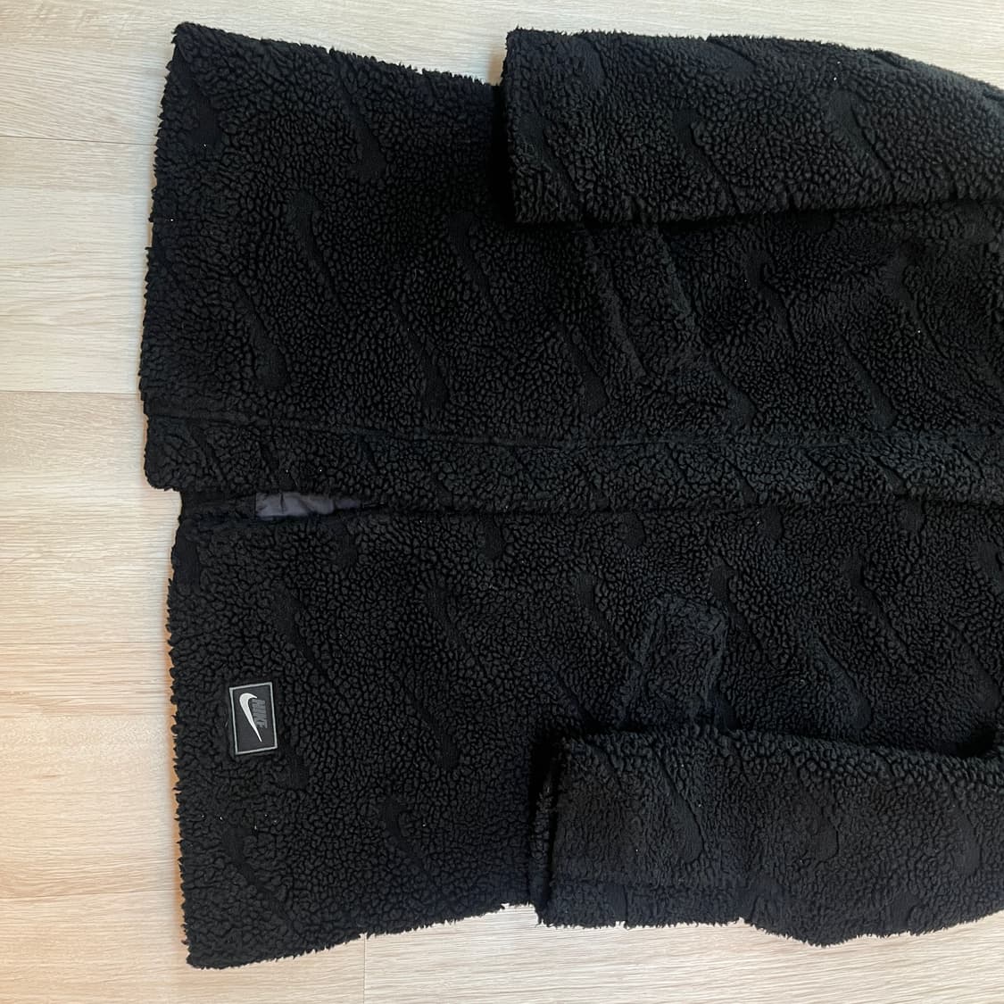 나이키 우먼스 아이콘 클래쉬 셰르파 플리스 롱 자켓 블랙 L사이즈 상품이미지6